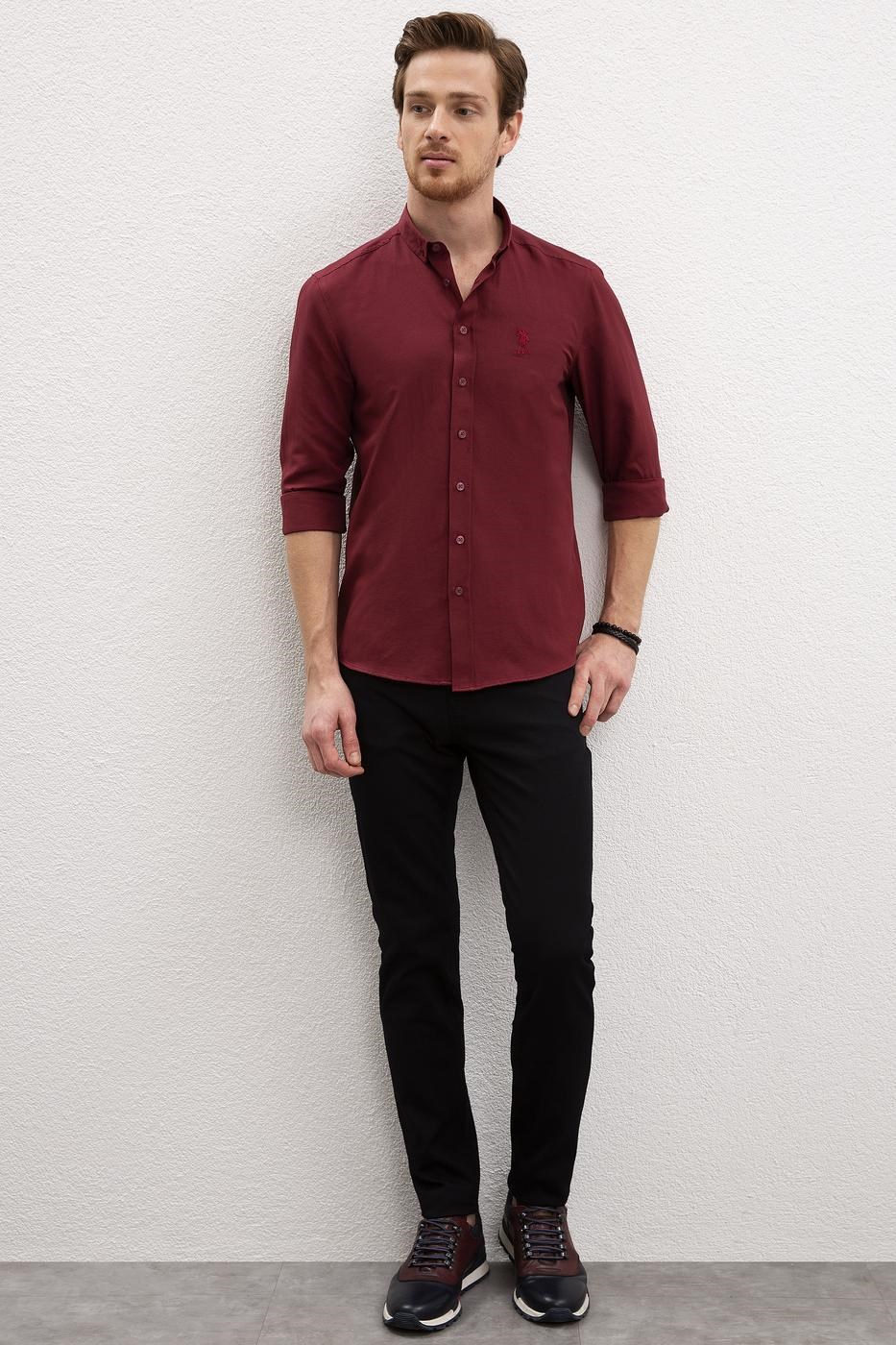 US Polo Assn Erkek Gömlek G081GL004-813815 Bordo