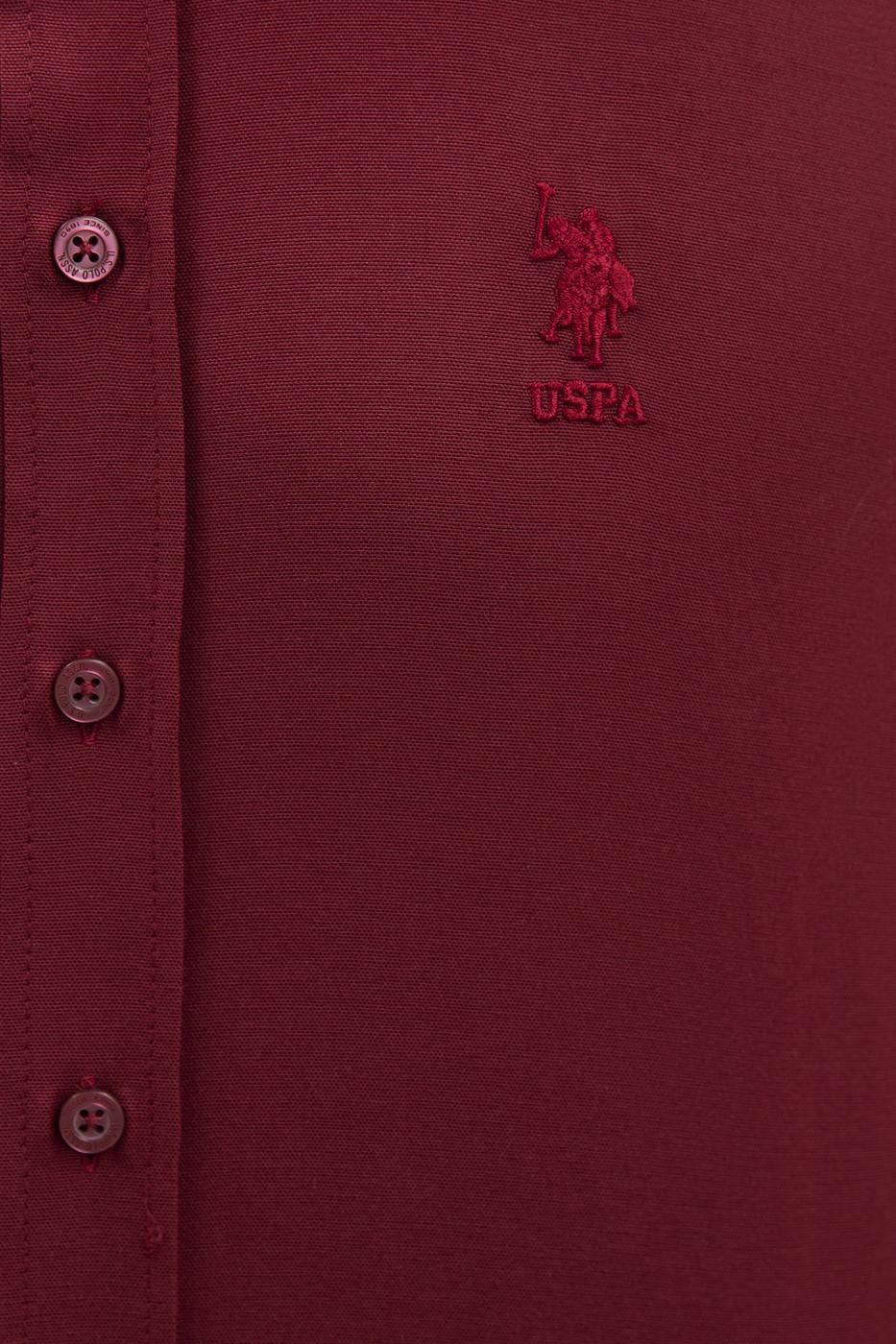 US Polo Assn Erkek Gömlek G081GL004-813815 Bordo