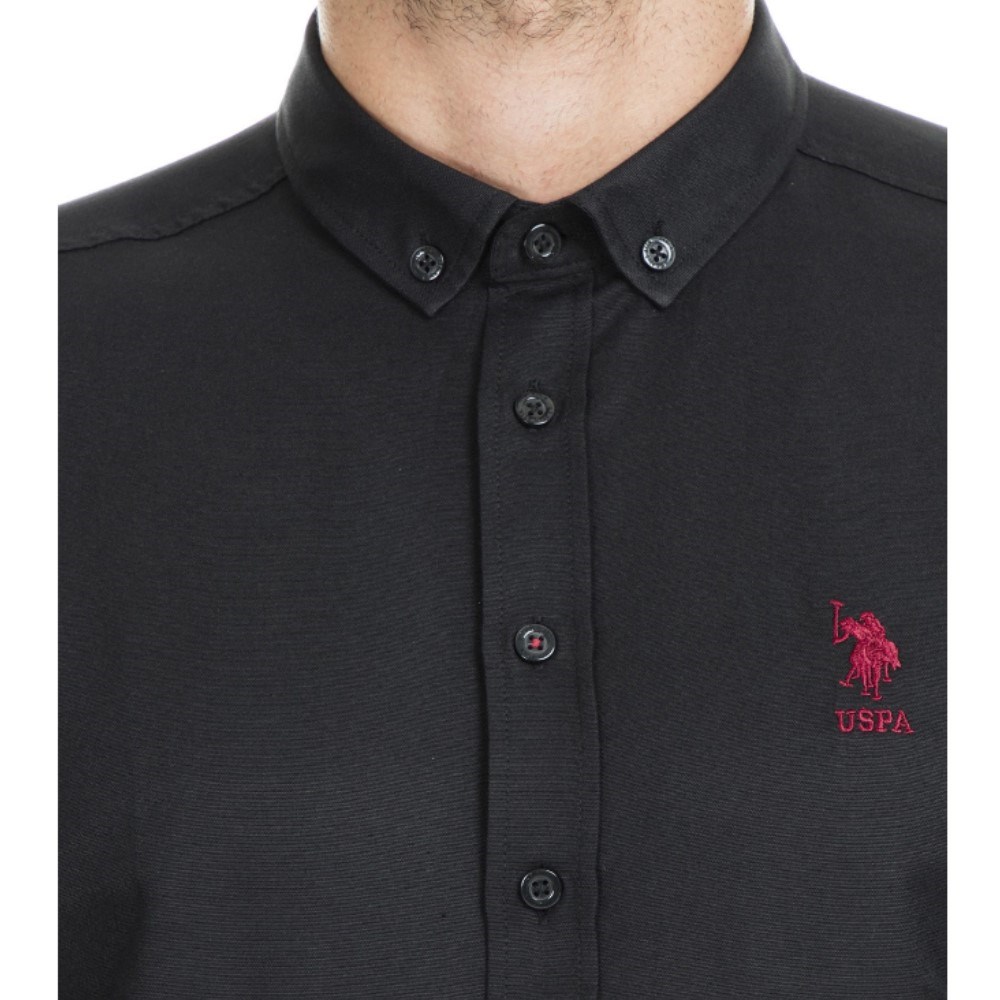 US Polo Assn Erkek Gömlek G081GL004-813815 Siyah