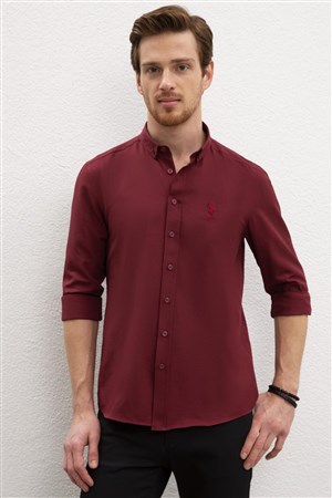US Polo Assn Erkek Gömlek G081GL004-813815 Bordo
