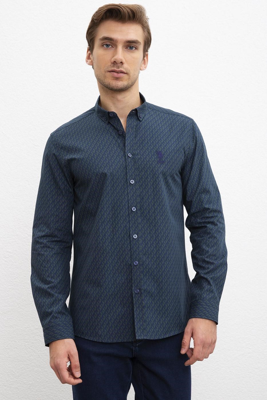 US Polo Assn Erkek Gömlek G081GL004-851870 Vr054Yeşil