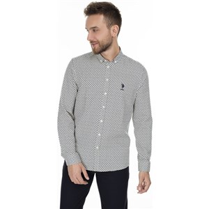 US Polo Assn Erkek Gömlek G081GL004-852450 Bej