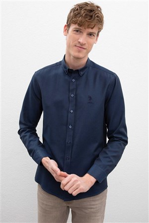 US Polo Assn Erkek Gömlek G081GL004-910404 Lacivert
