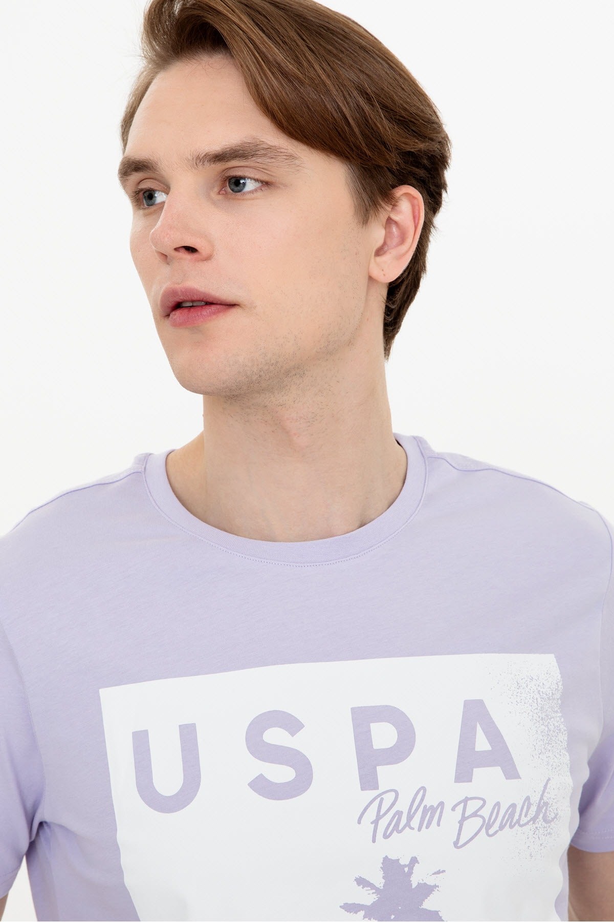 US Polo Assn Erkek T-Shirt G081GL011-1358314 Lıla