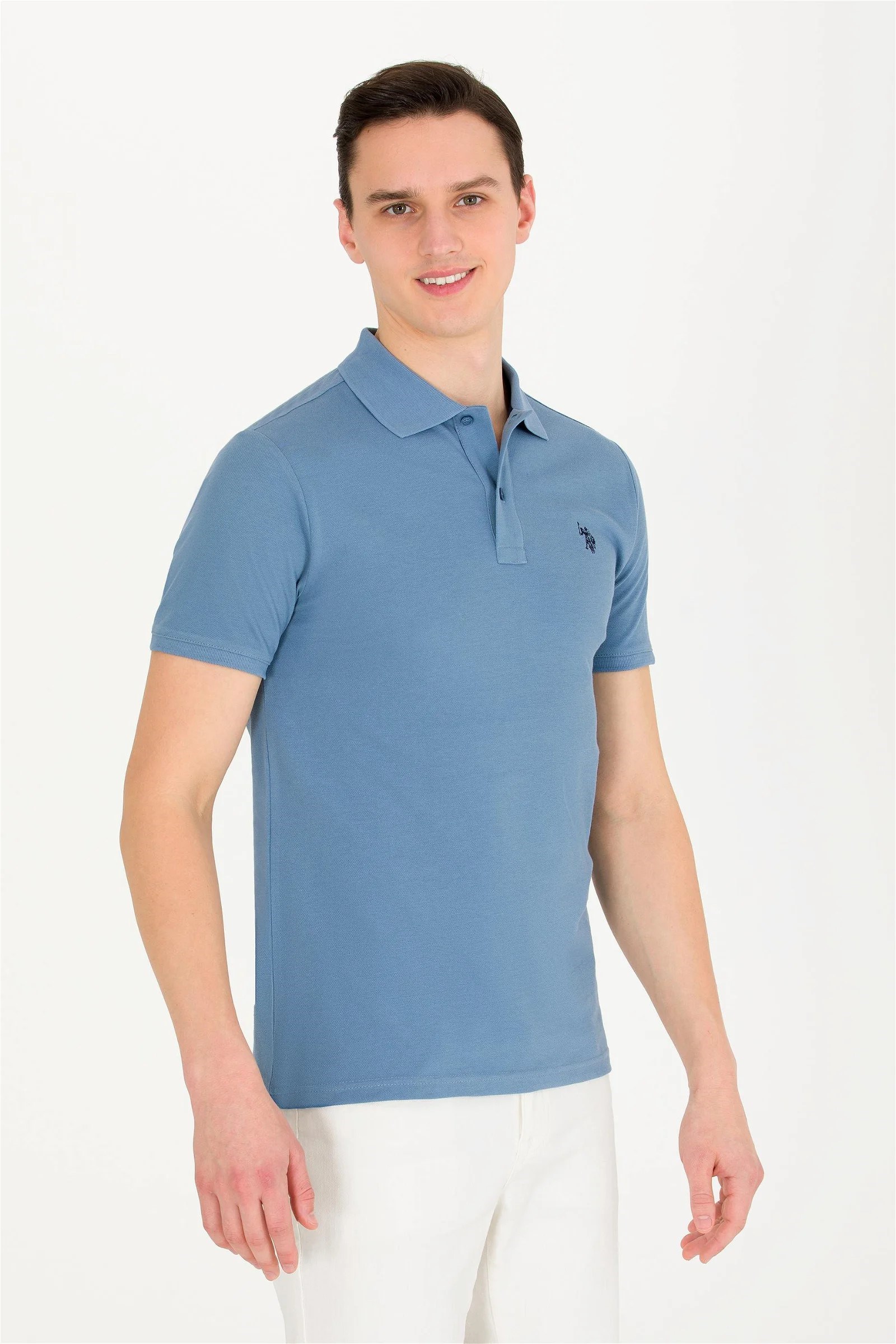 US Polo Assn Erkek T-Shirt G081GL011-1570718 İndigo
