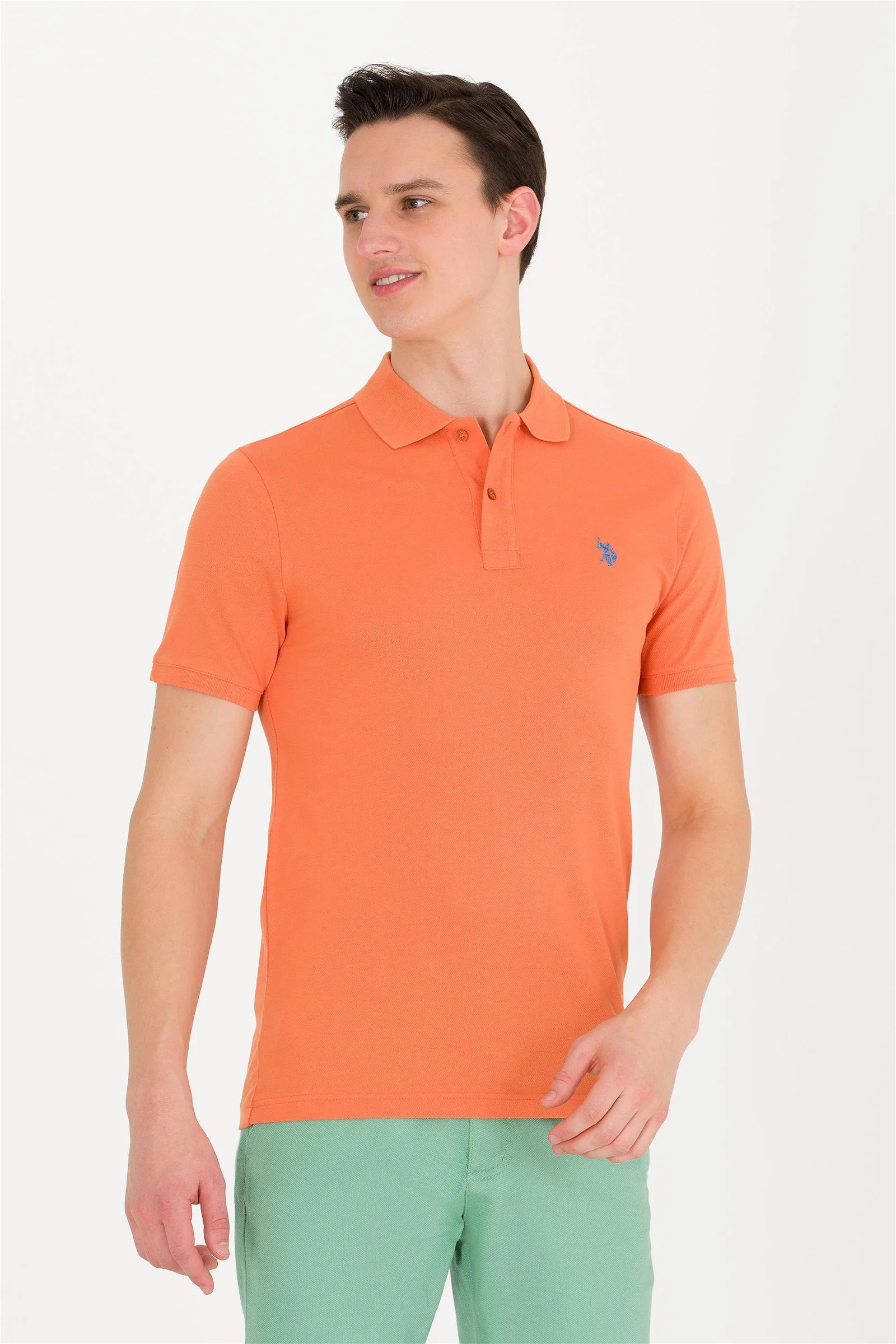 US Polo Assn Erkek T-Shirt G081GL011-1570718 Kiremit