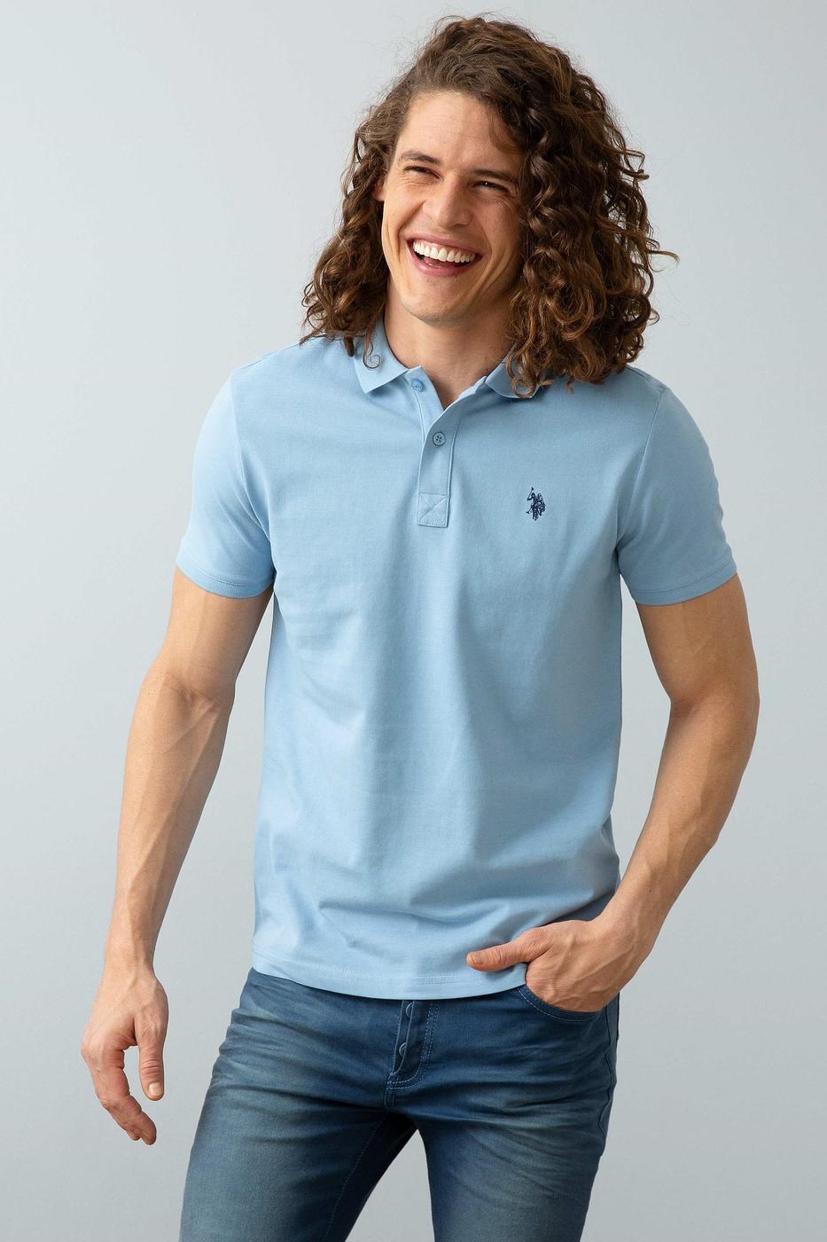 US Polo Assn Erkek T-Shirt G081GL011-739379 Açık İndigo