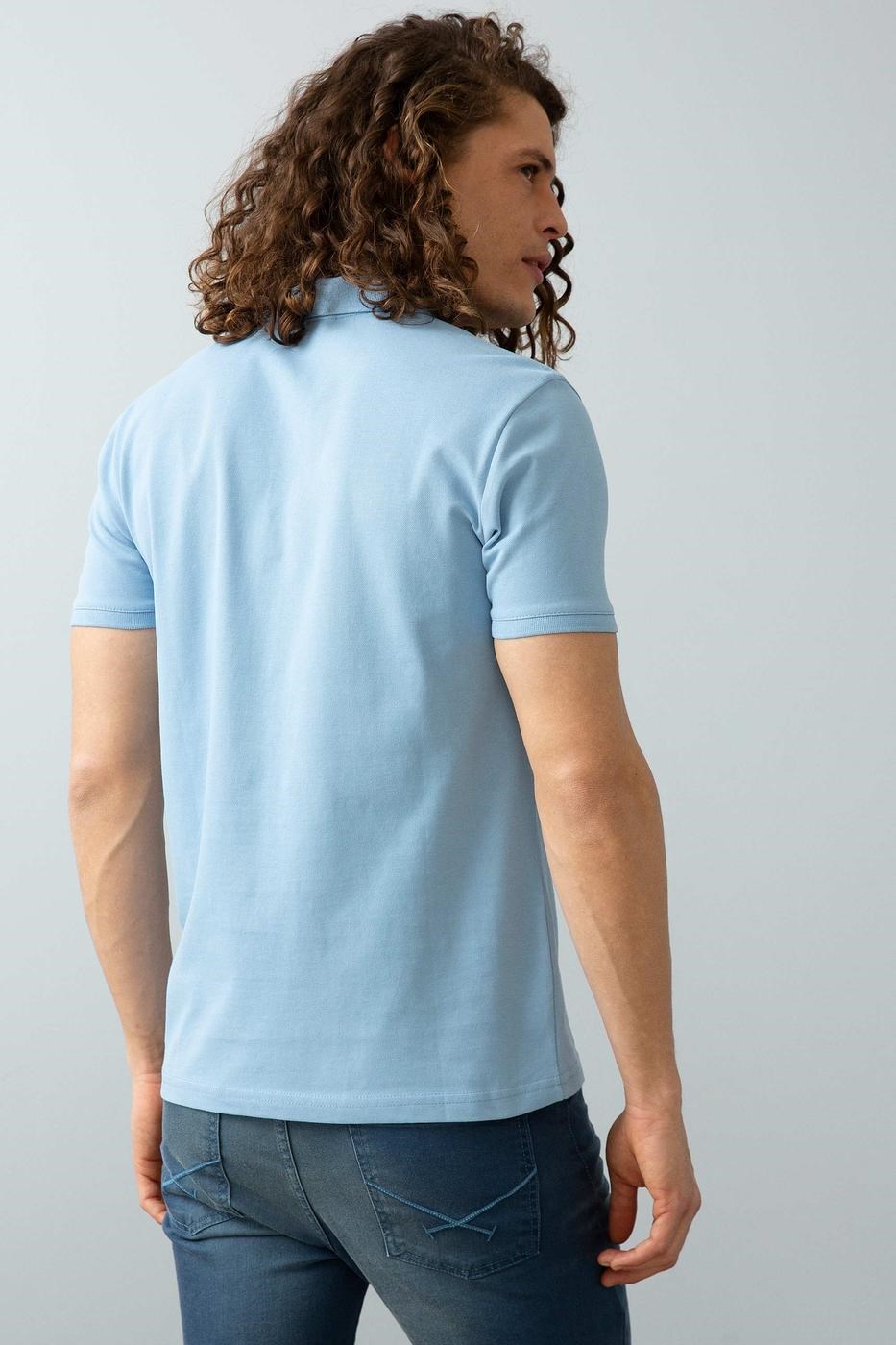 US Polo Assn Erkek T-Shirt G081GL011-739379 Açık İndigo