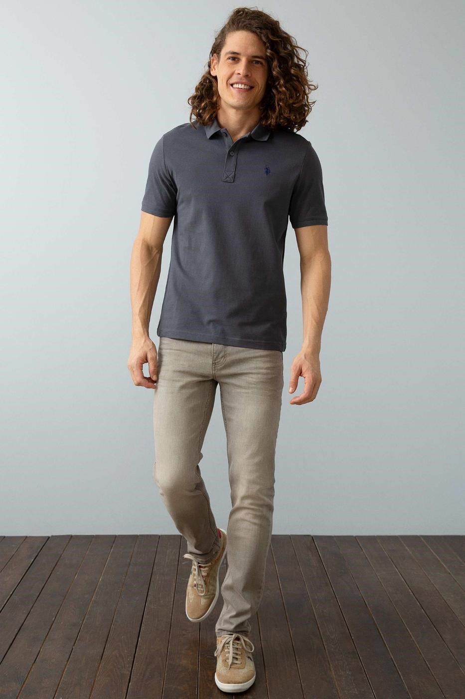 US Polo Assn Erkek T-Shirt G081GL011-739379 Vr006Antrasit