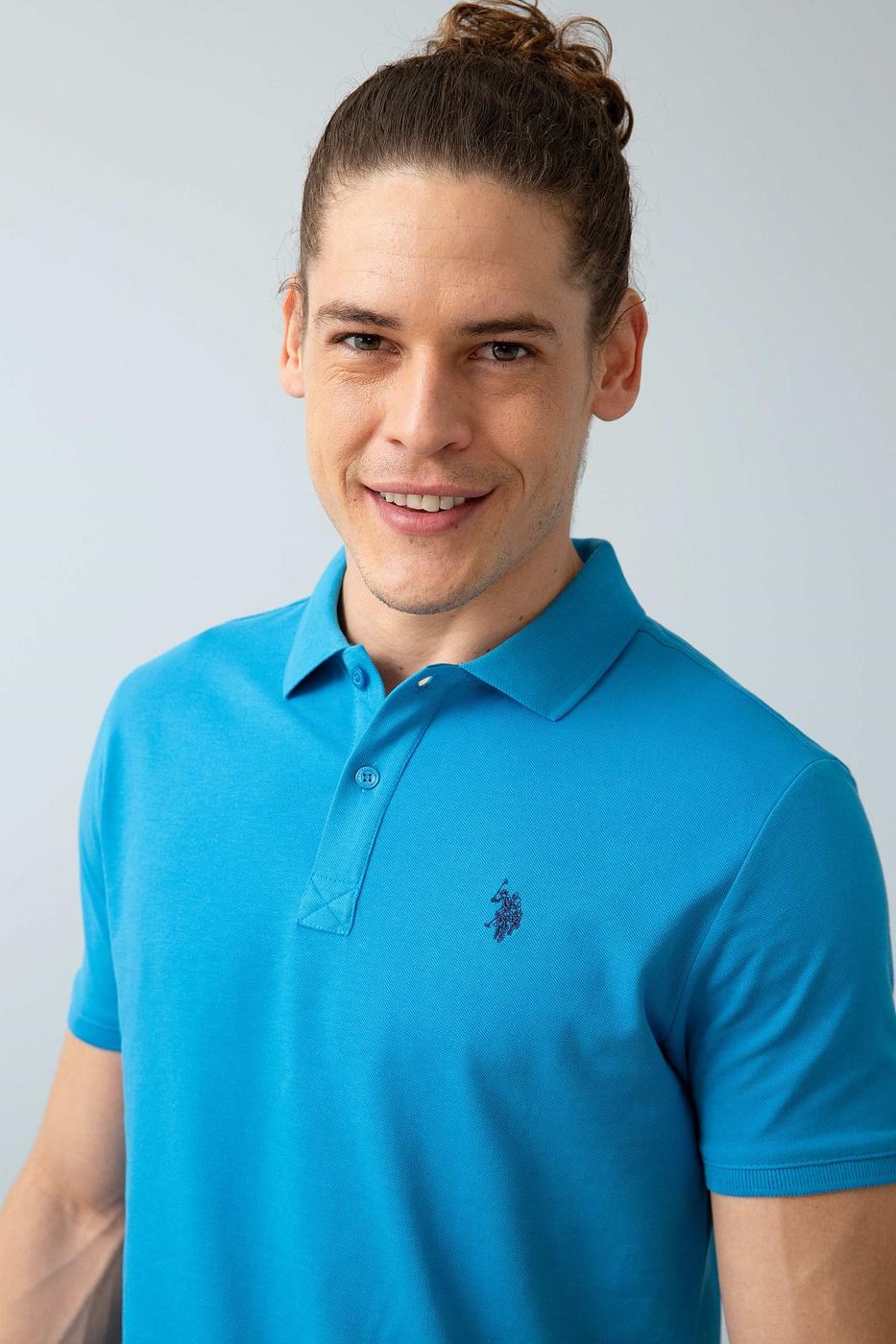 US Polo Assn Erkek T-Shirt G081GL011-739379 Vr028İndigo