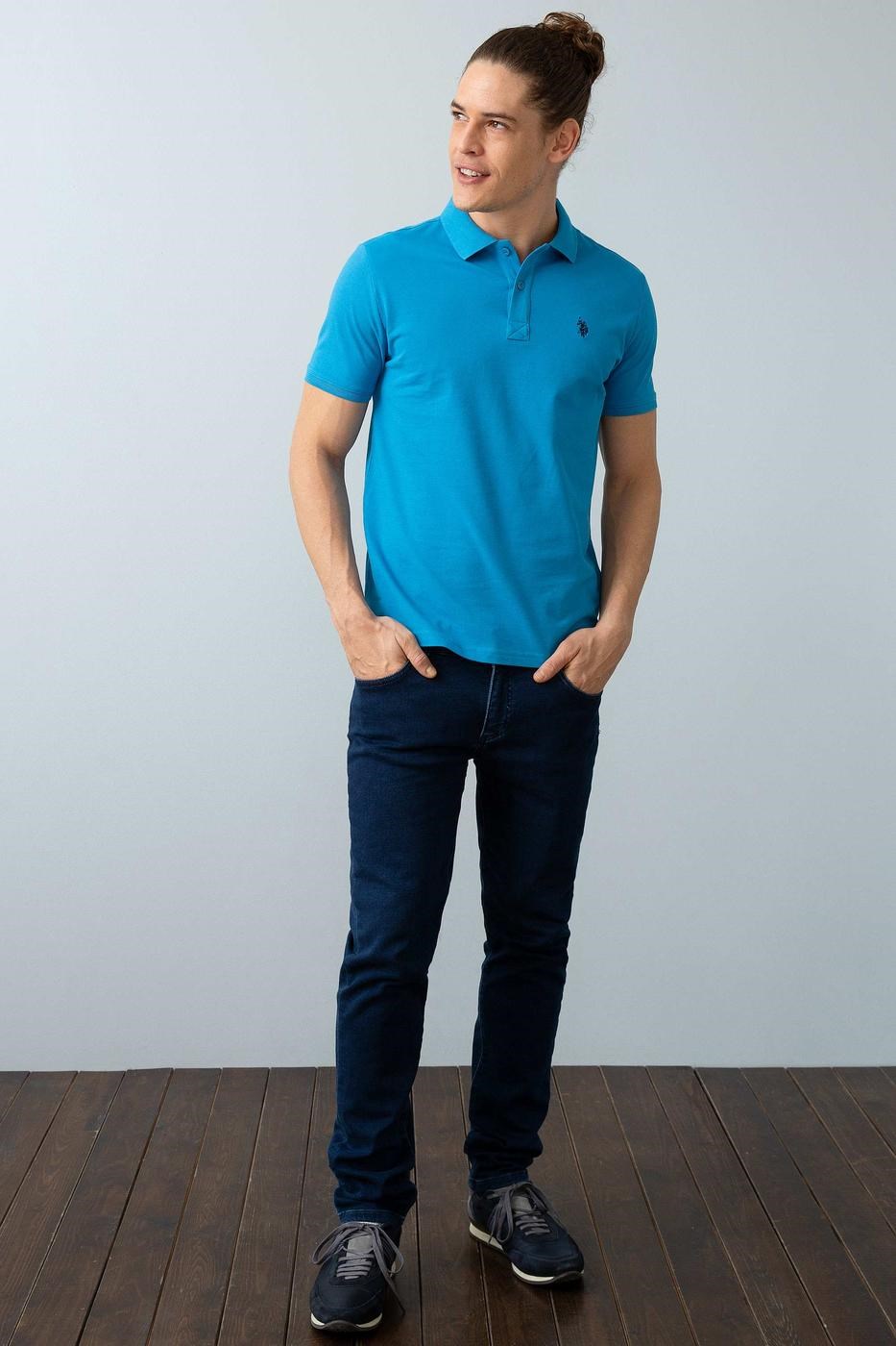 US Polo Assn Erkek T-Shirt G081GL011-739379 Vr028İndigo