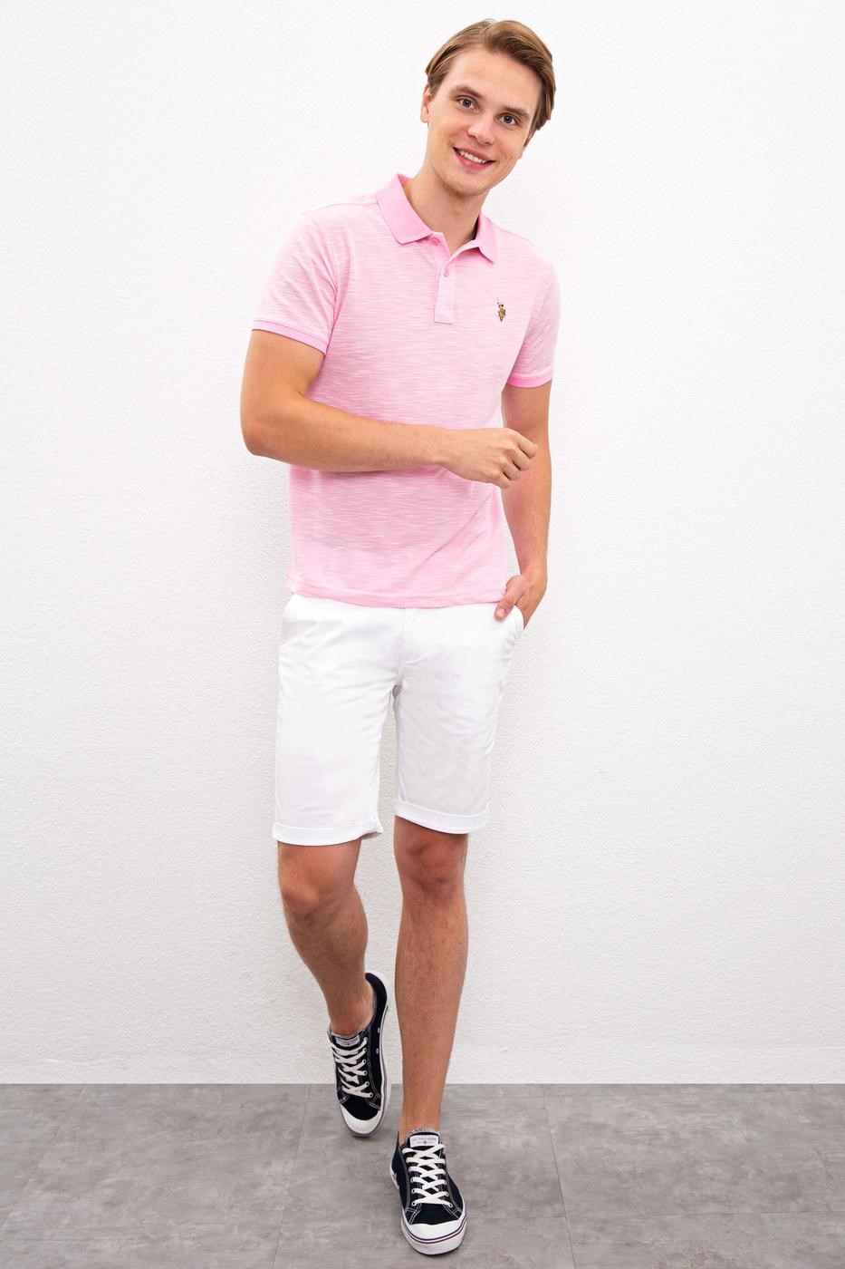 US Polo Assn Erkek T-Shirt G081GL011-748634 Koyu Pembe