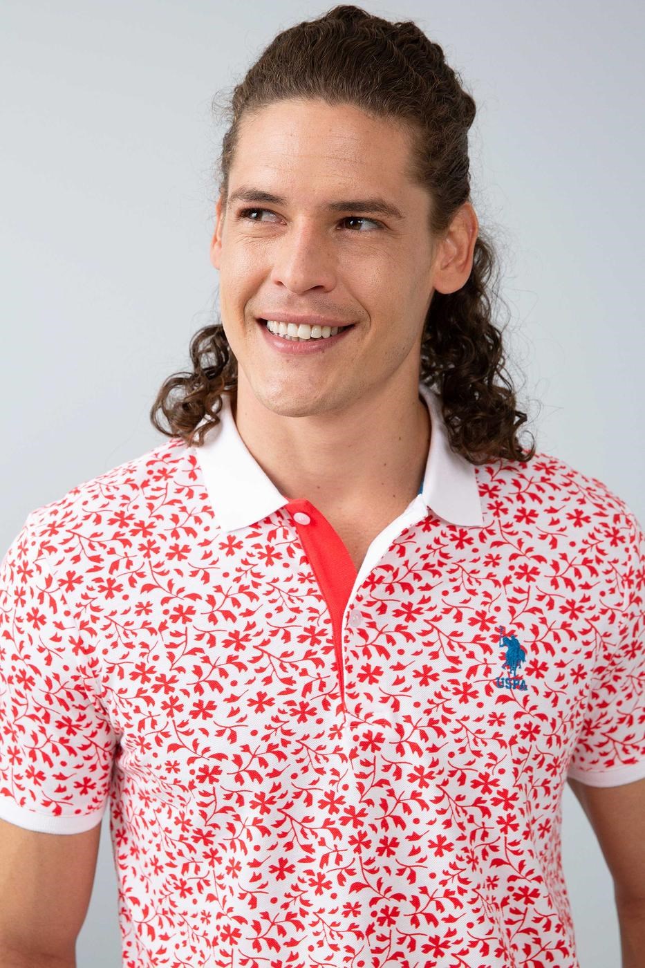 US Polo Assn Erkek T-Shirt G081GL011-748783 Nar Çiçeği