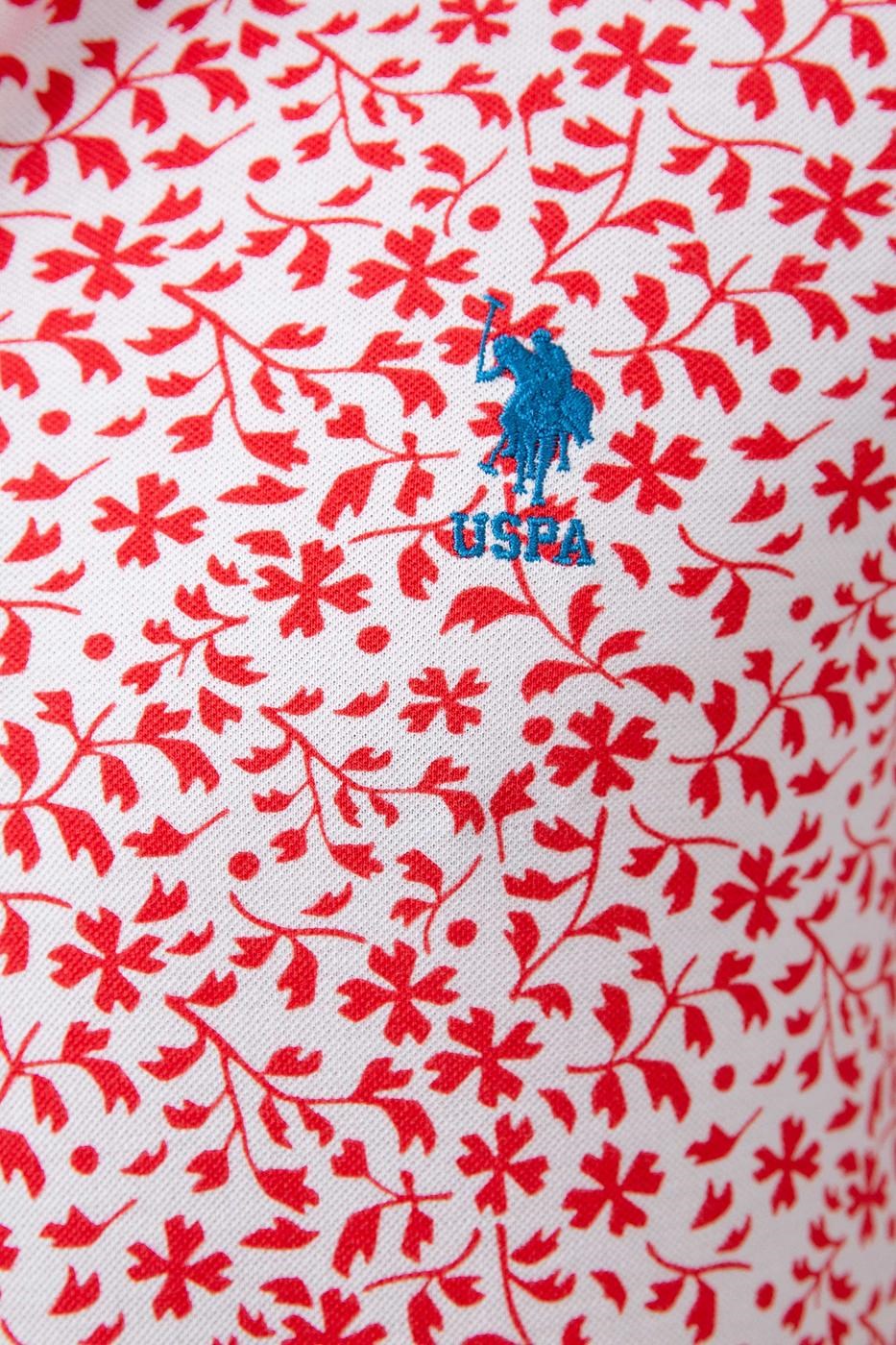US Polo Assn Erkek T-Shirt G081GL011-748783 Nar Çiçeği