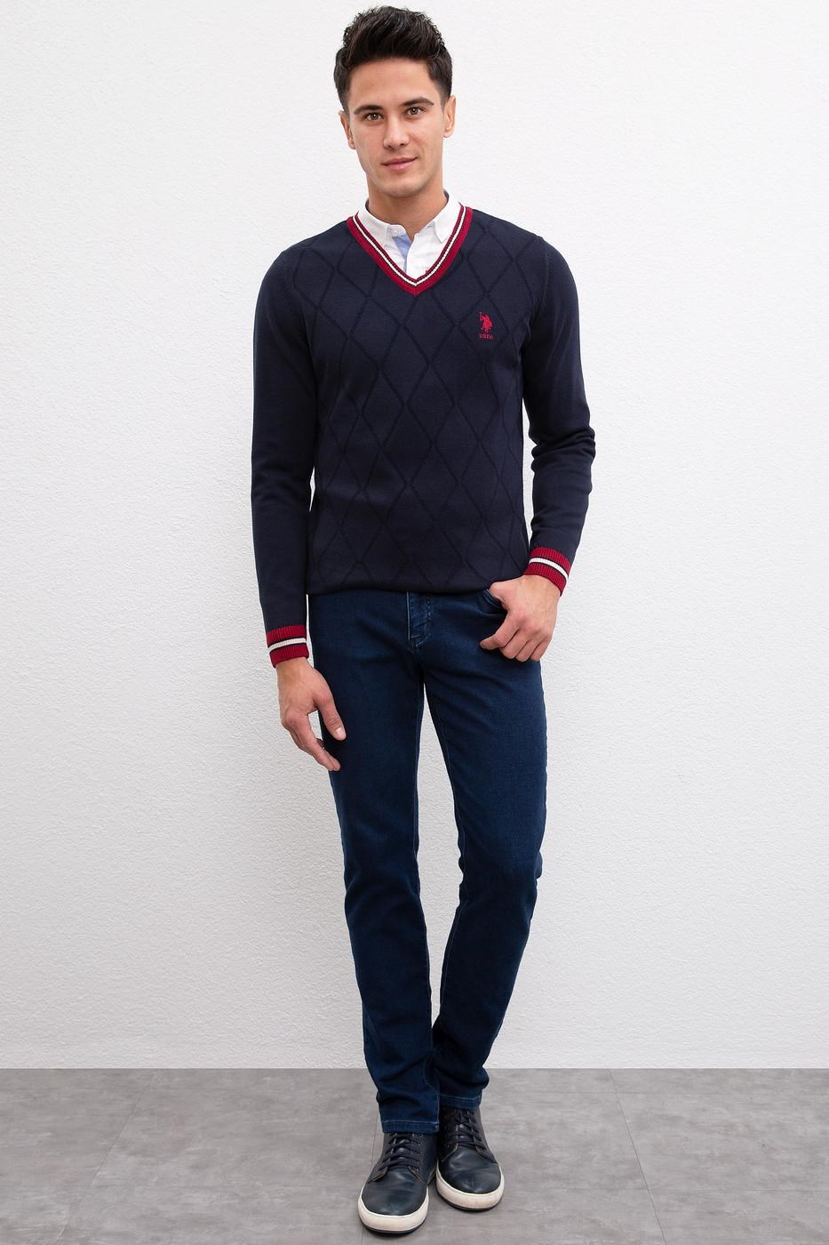 US Polo Assn Erkek Kazak G081GL0TK-809901 Lacivert