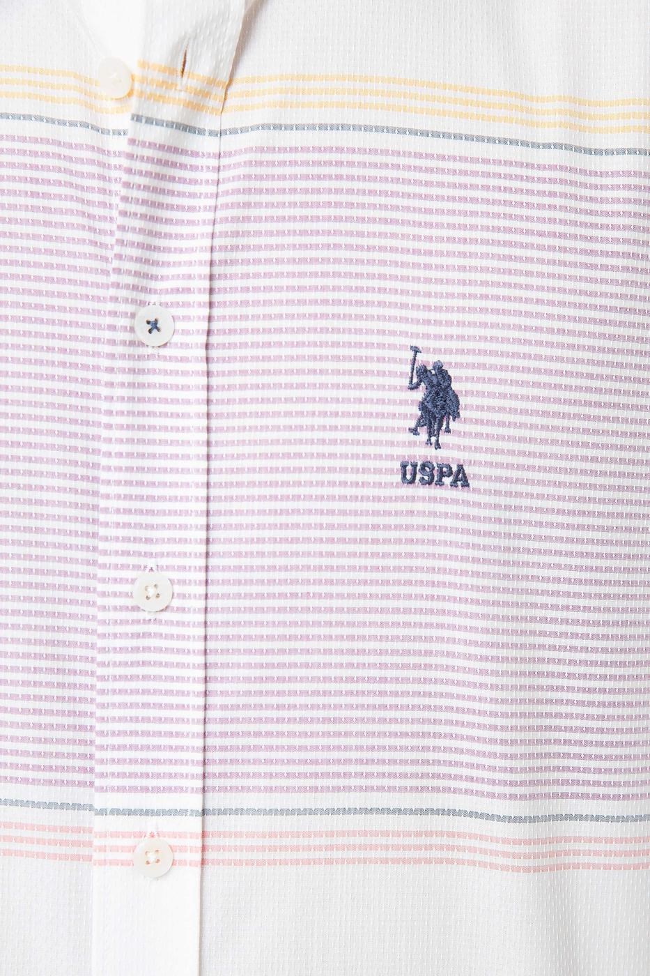 US Polo Assn Erkek Gömlek G081SZ004-738359 Menekşe