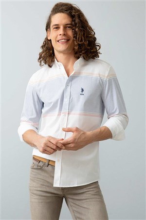 US Polo Assn Erkek Gömlek G081SZ004-738359 Mavi
