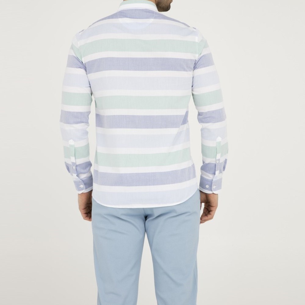 US Polo Assn Erkek Gömlek G081SZ004-738423 Mavi