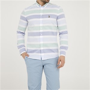 US Polo Assn Erkek Gömlek G081SZ004-738423 Mavi