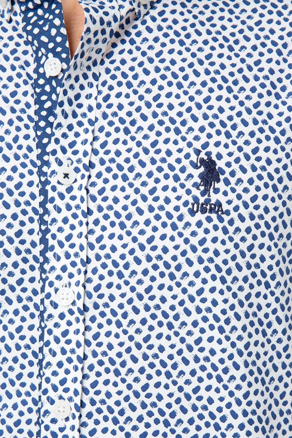 US Polo Assn Erkek Gömlek G081SZ004-738510 Beyaz