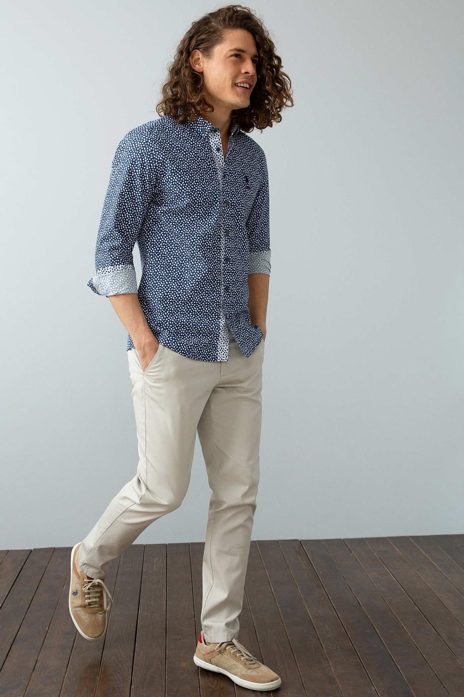 US Polo Assn Erkek Gömlek G081SZ004-738510 Lacivert