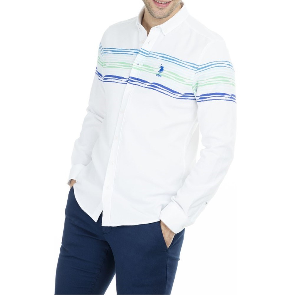 US Polo Assn Erkek Gömlek G081SZ004-739026 Sax