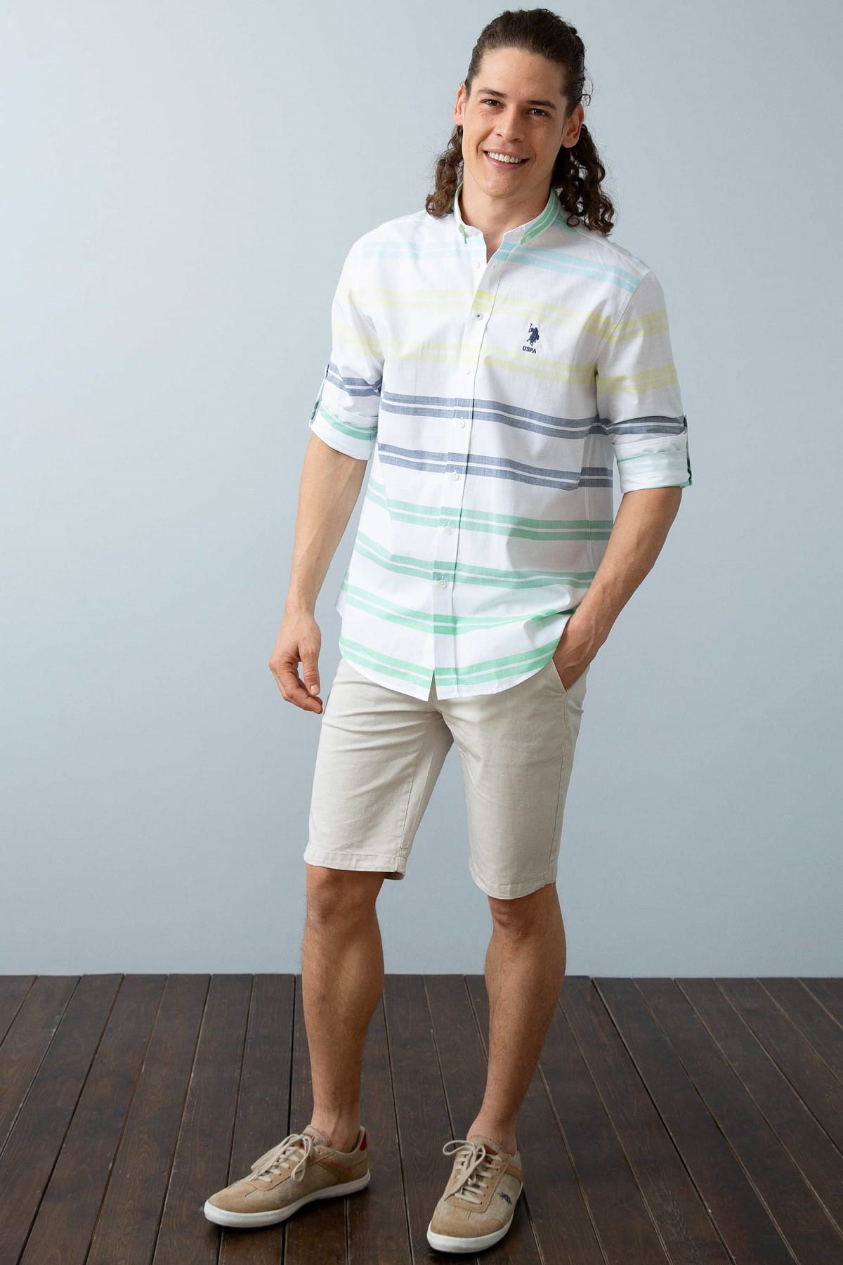 US Polo Assn Erkek Gömlek G081SZ004-745052 Lacivert