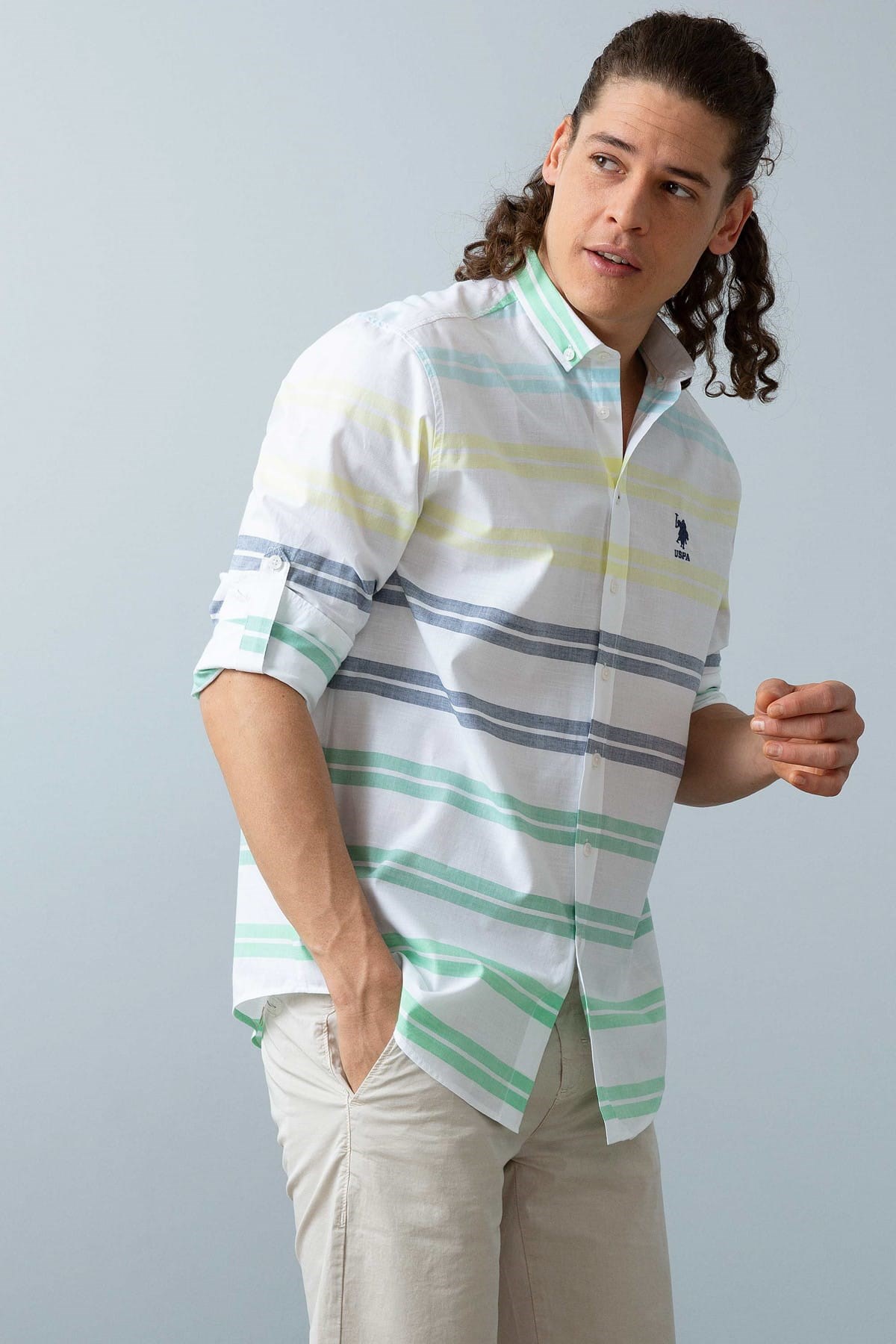 US Polo Assn Erkek Gömlek G081SZ004-745052 Lacivert