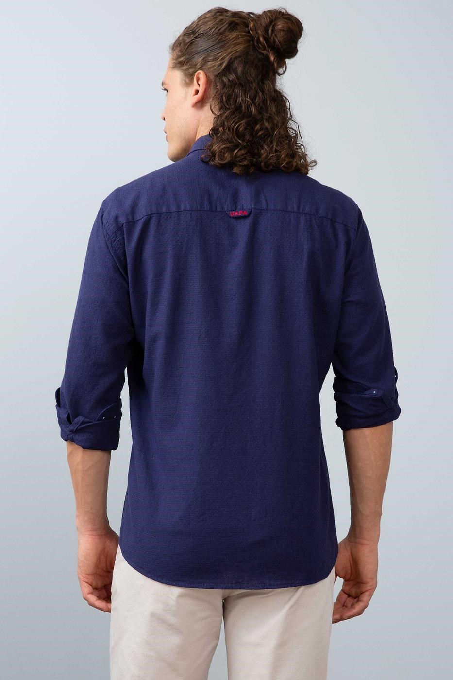 US Polo Assn Erkek Gömlek G081SZ004-755222 Mavi