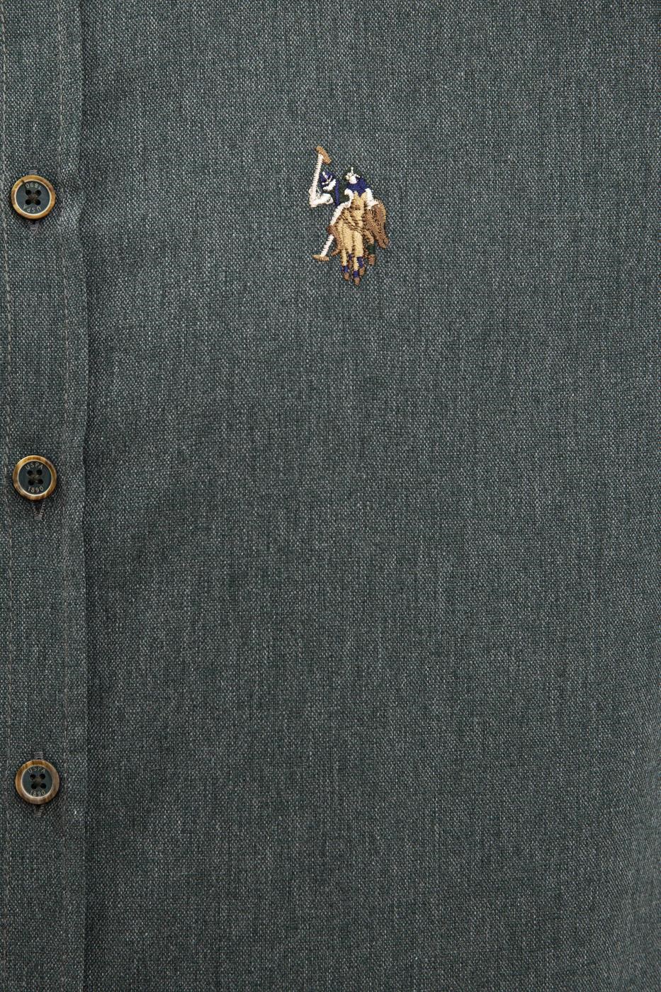 US Polo Assn Erkek Gömlek G081SZ004-812327 Koyu Yesil
