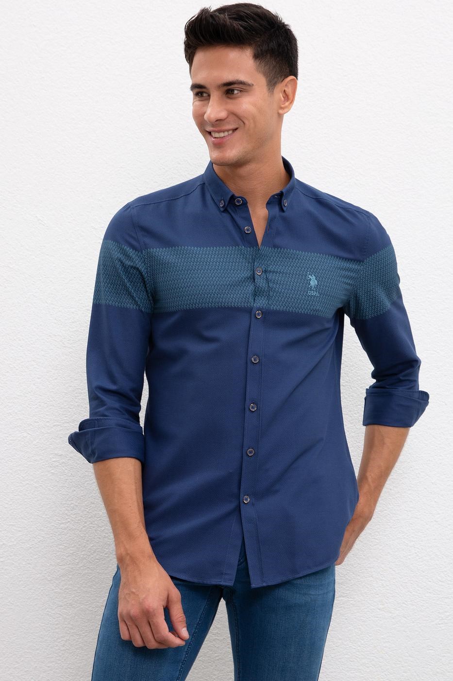 US Polo Assn Erkek Gömlek G081SZ004-838619 Lacivert