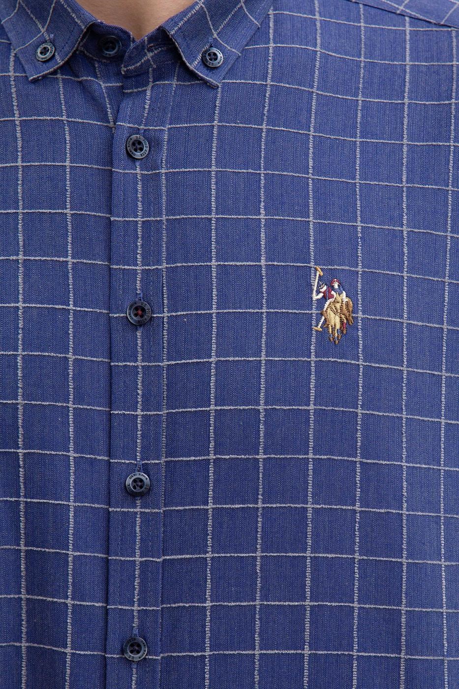 US Polo Assn Erkek Gömlek G081SZ004-845206 Vr028İndigo