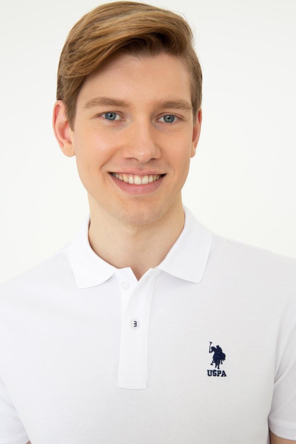 US Polo Assn Erkek T-Shirt G081SZ011-1350507 Beyaz