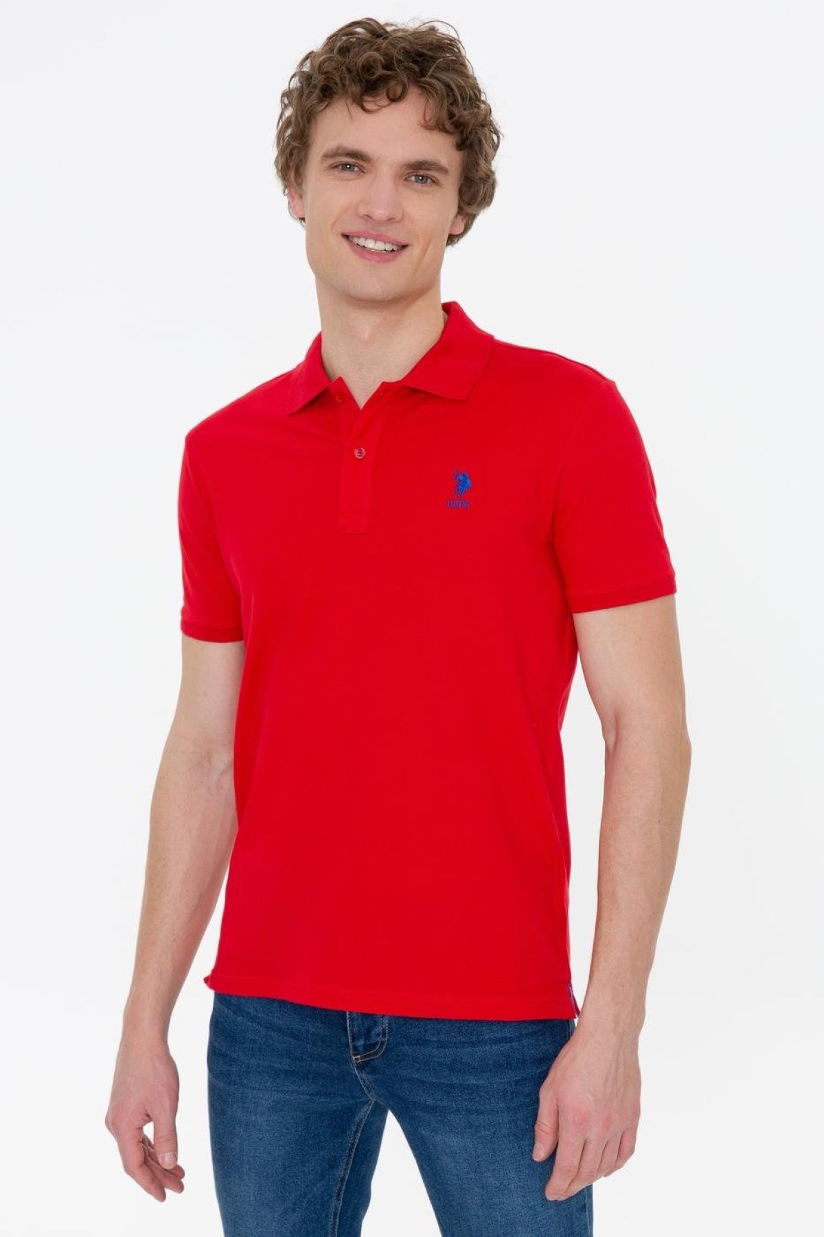 US Polo Assn Erkek T-Shirt G081SZ011-1350507 Kırmızı