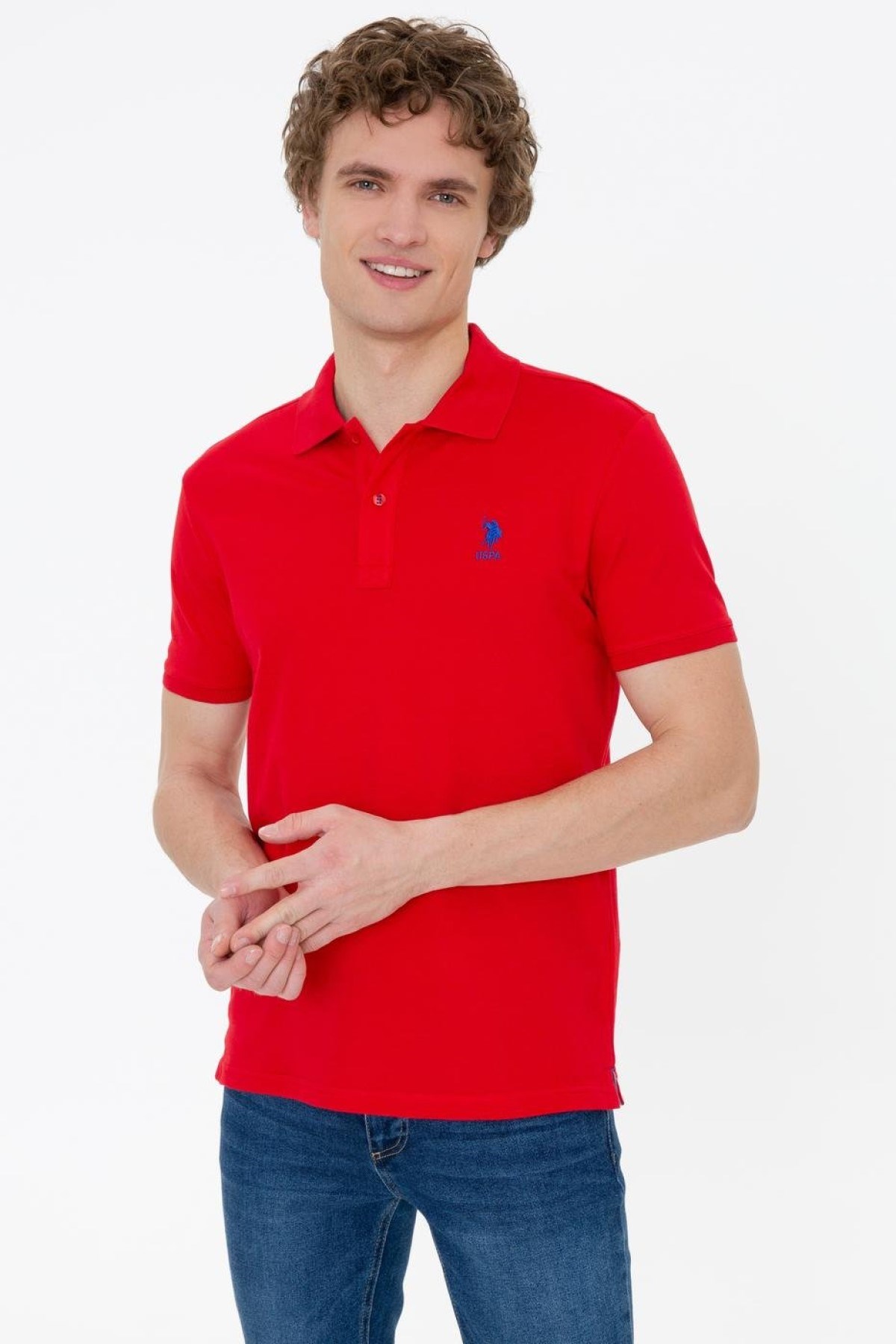 US Polo Assn Erkek T-Shirt G081SZ011-1350507 Kırmızı