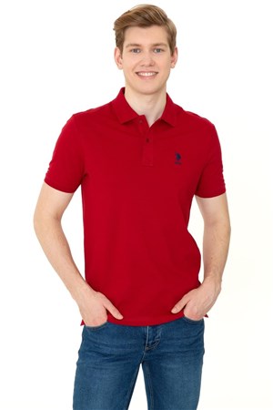 US Polo Assn Erkek T-Shirt G081SZ011-1350507 Bordo