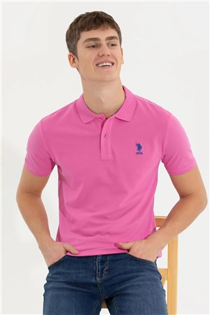 US Polo Assn Erkek T-Shirt G081SZ011-1350507 Pembe
