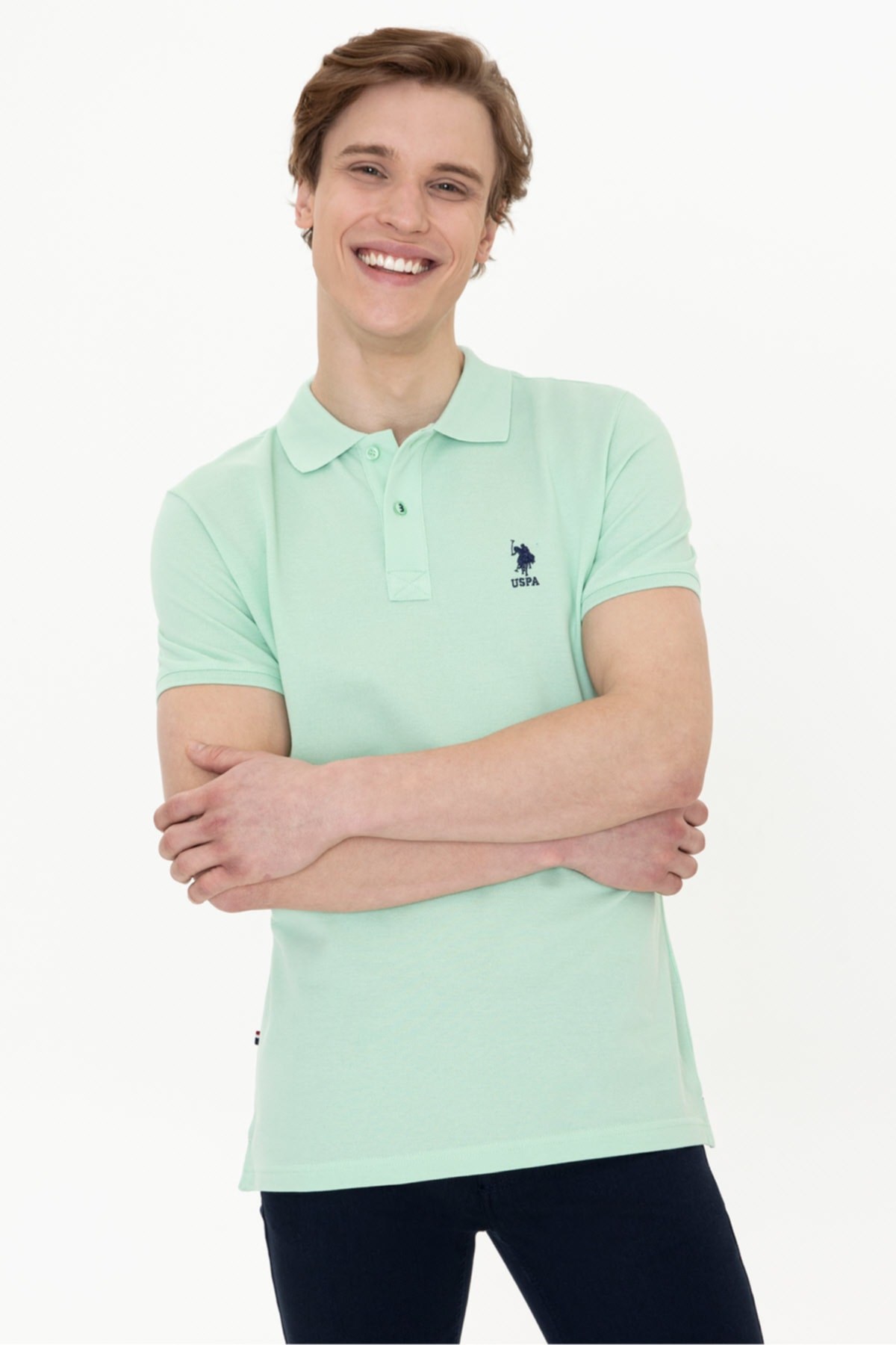 US Polo Assn Erkek T-Shirt G081SZ011-1350555 Yesıl