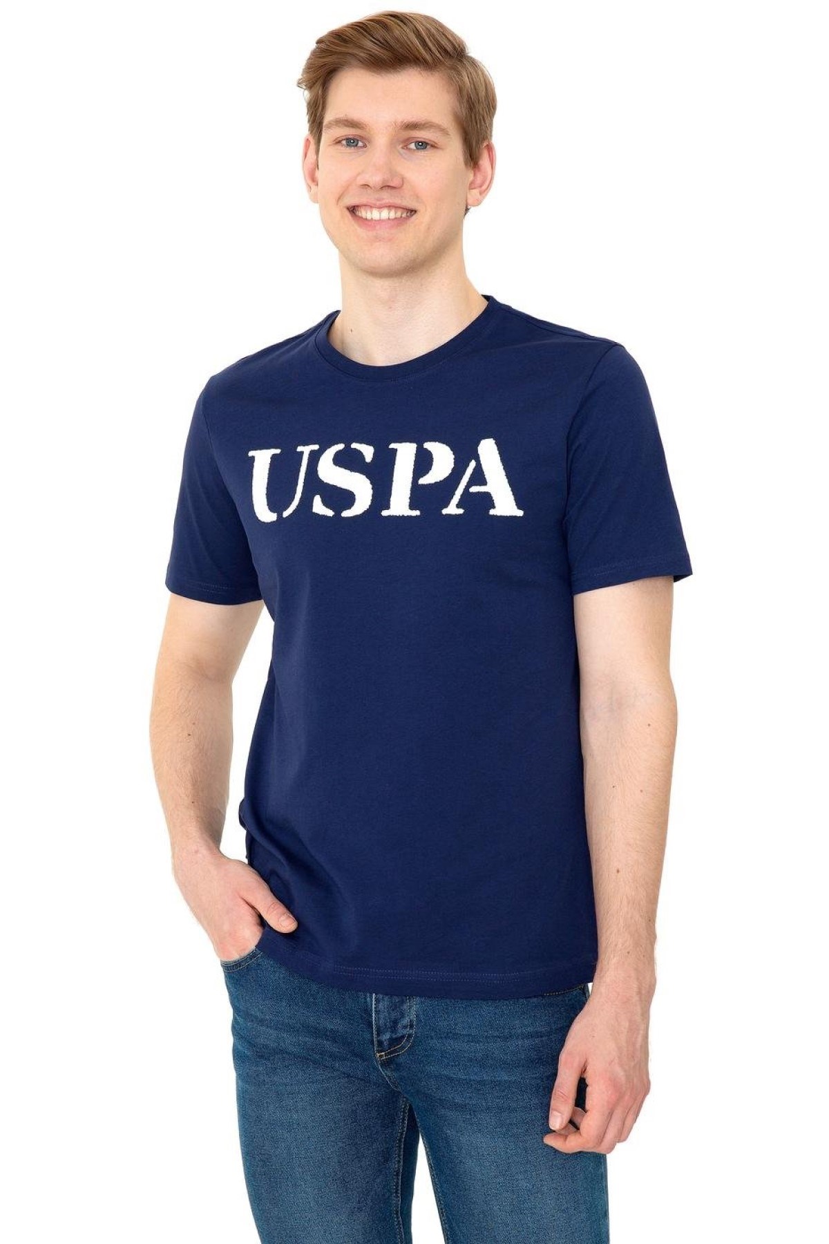 US Polo Assn Erkek T-Shirt G081SZ011-1350567 Lacivert