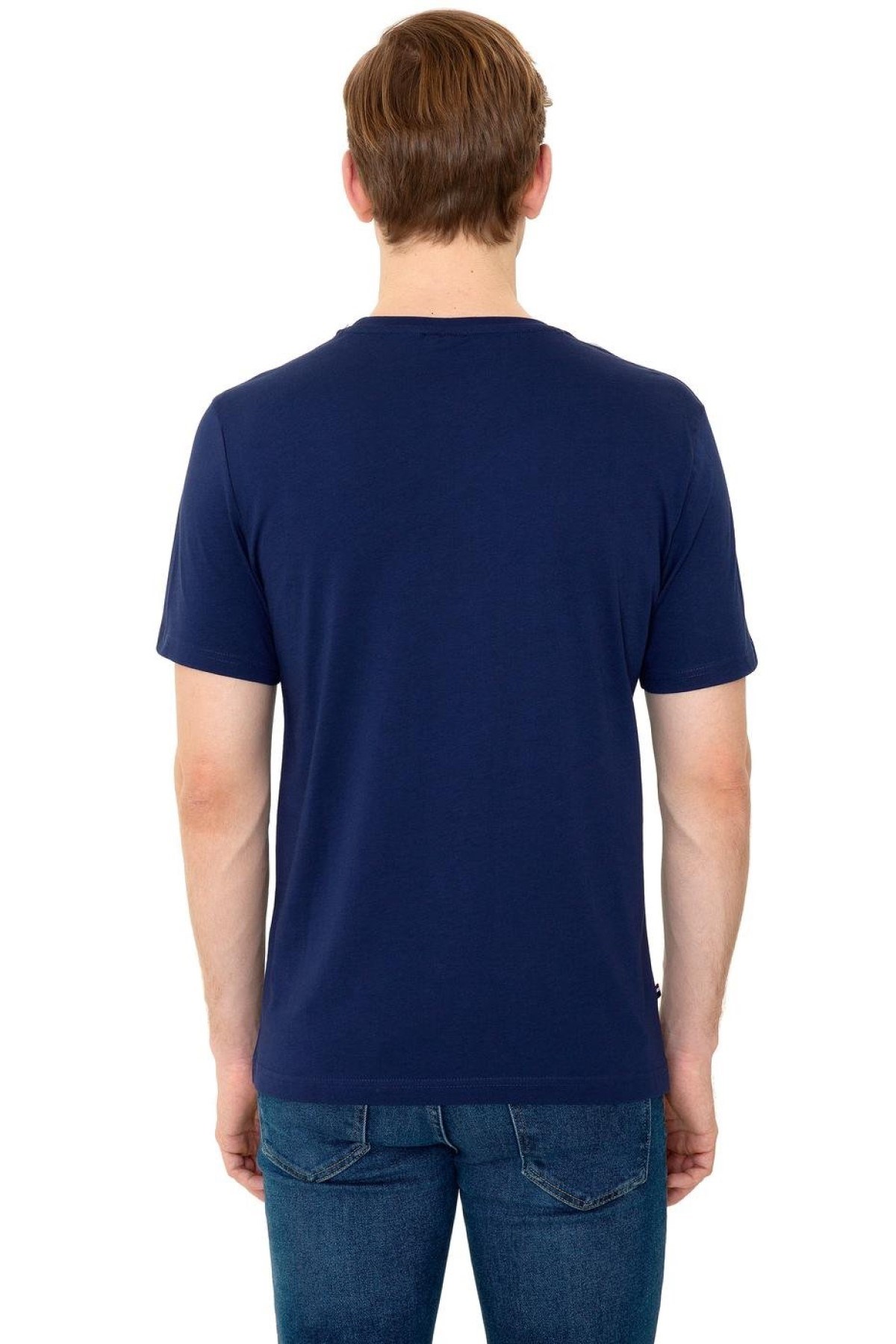 US Polo Assn Erkek T-Shirt G081SZ011-1350567 Lacivert