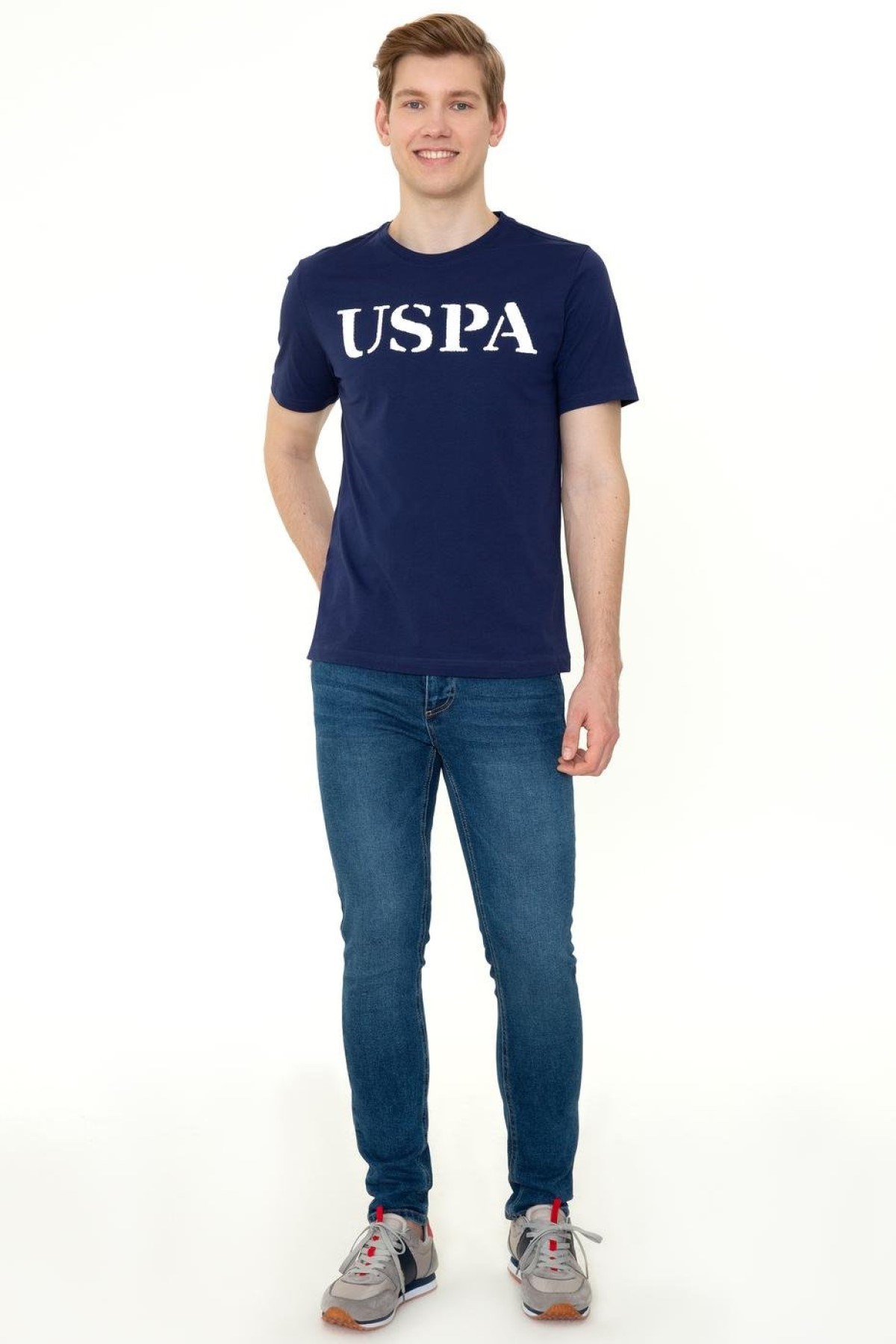 US Polo Assn Erkek T-Shirt G081SZ011-1350567 Lacivert