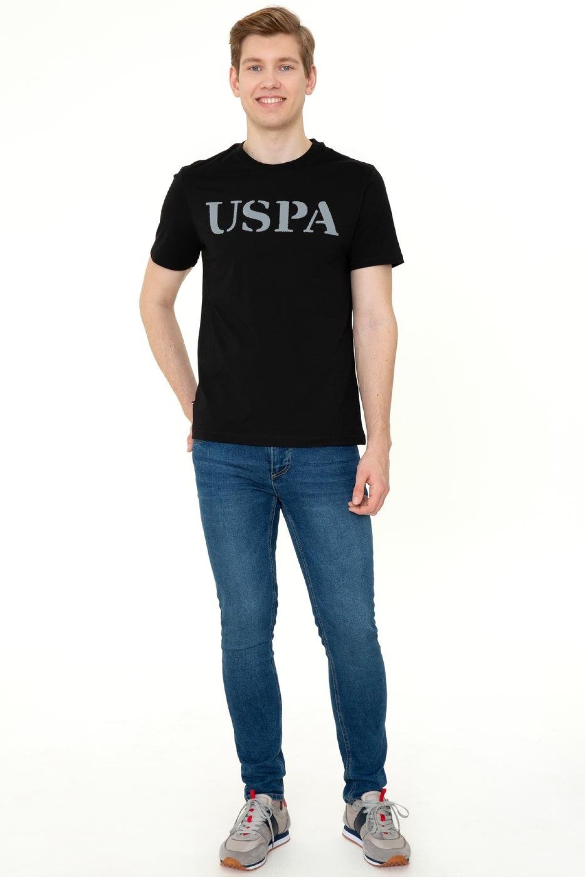 US Polo Assn Erkek T-Shirt G081SZ011-1350567 Sıyah