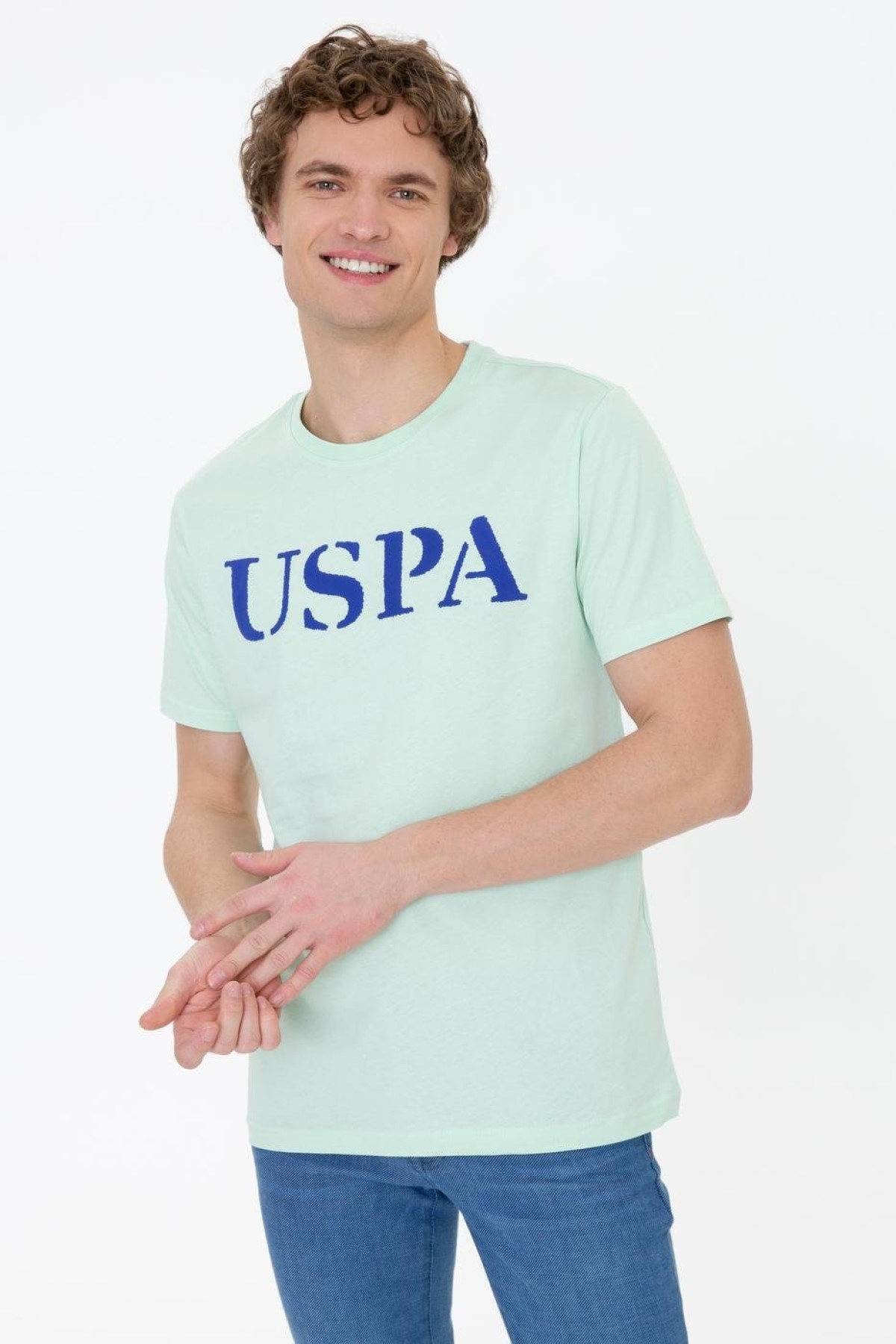 US Polo Assn Erkek T-Shirt G081SZ011-1350567 Yesıl