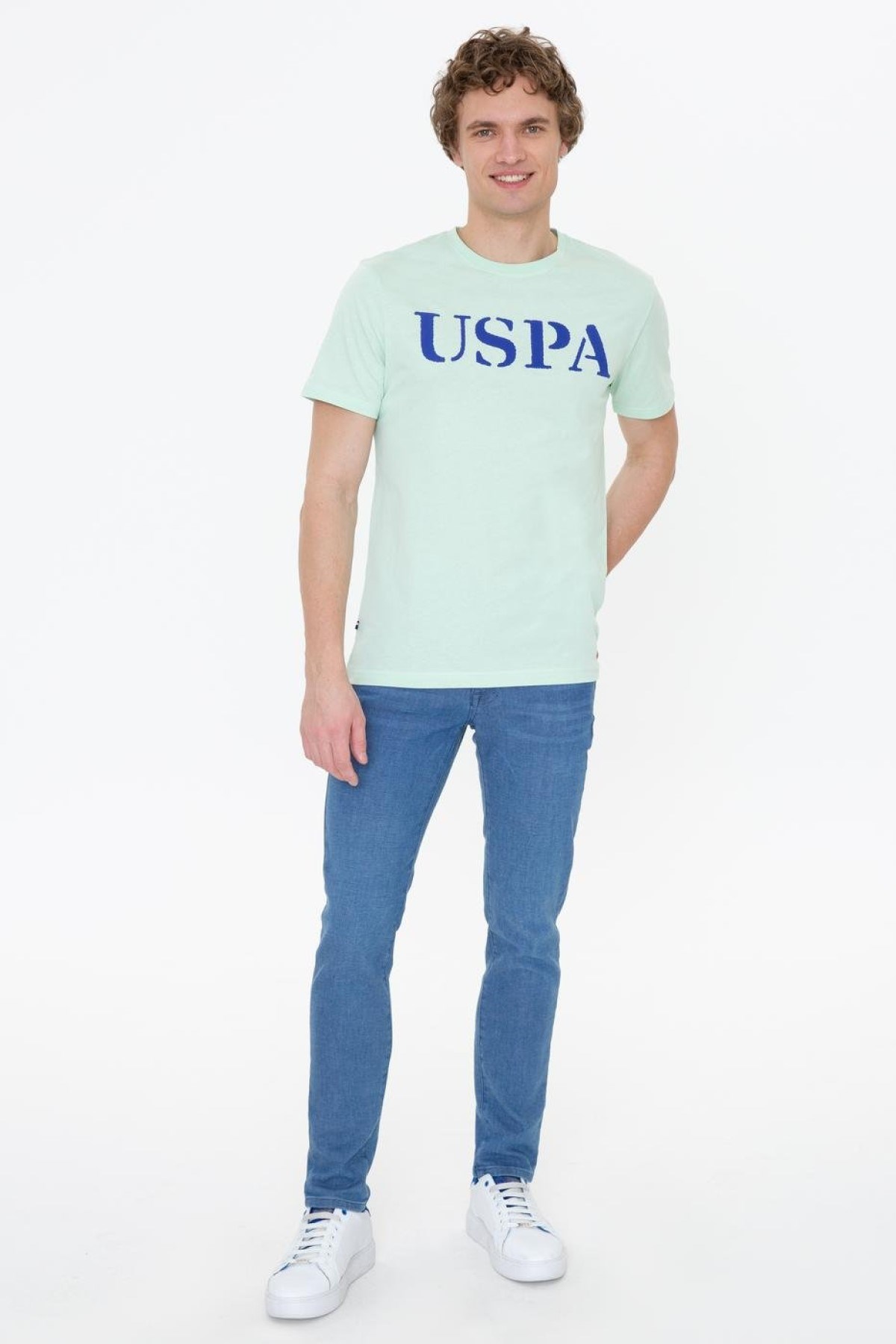 US Polo Assn Erkek T-Shirt G081SZ011-1350567 Yesıl