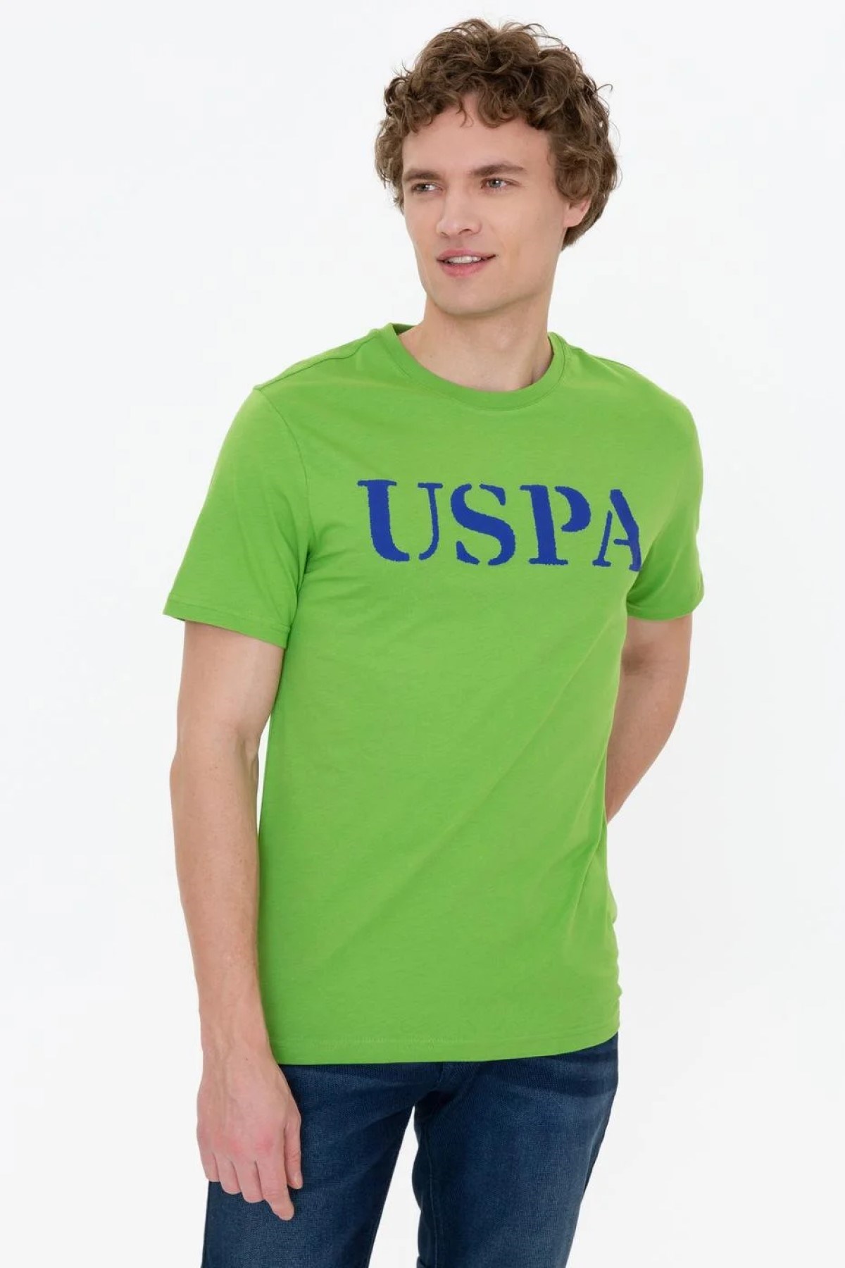 US Polo Assn Erkek T-Shirt G081SZ011-1350567 Yesıl