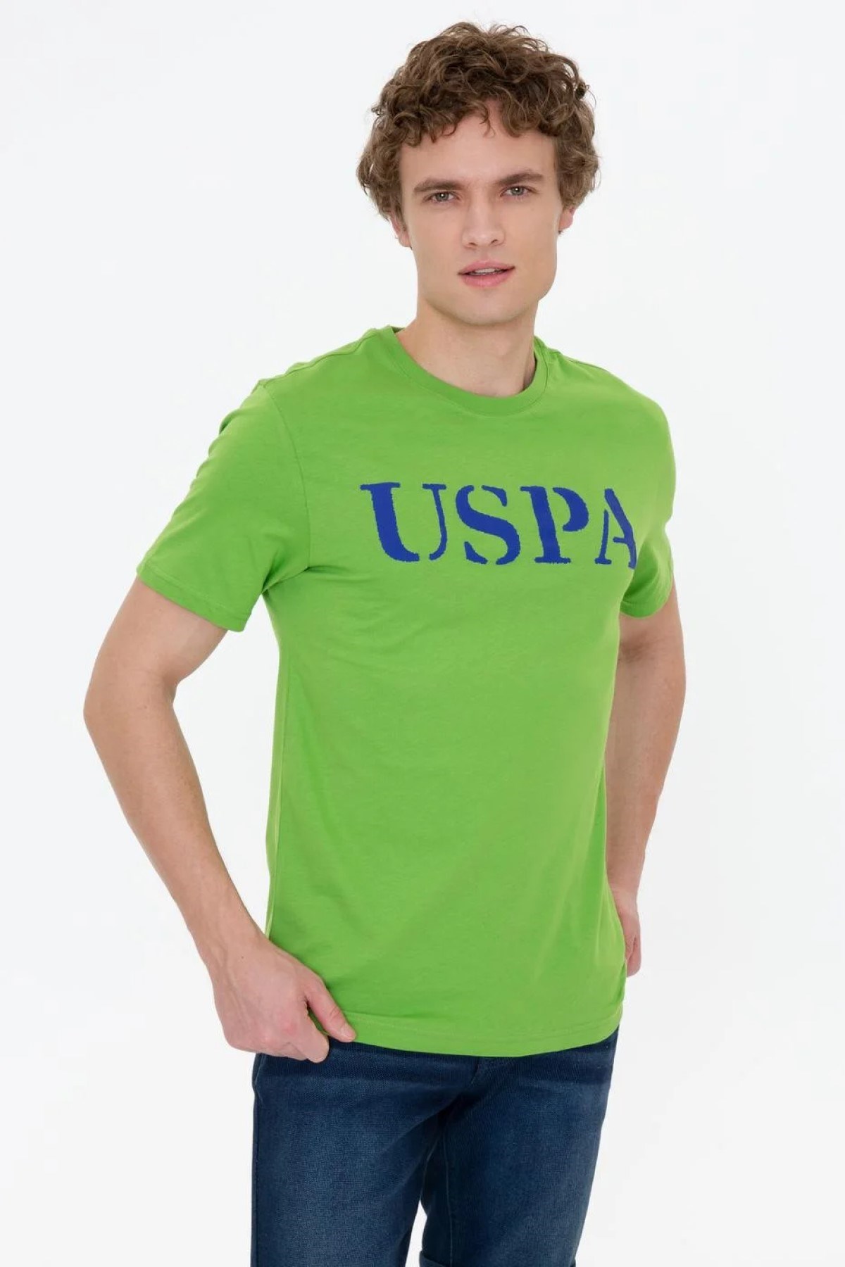 US Polo Assn Erkek T-Shirt G081SZ011-1350567 Yesıl