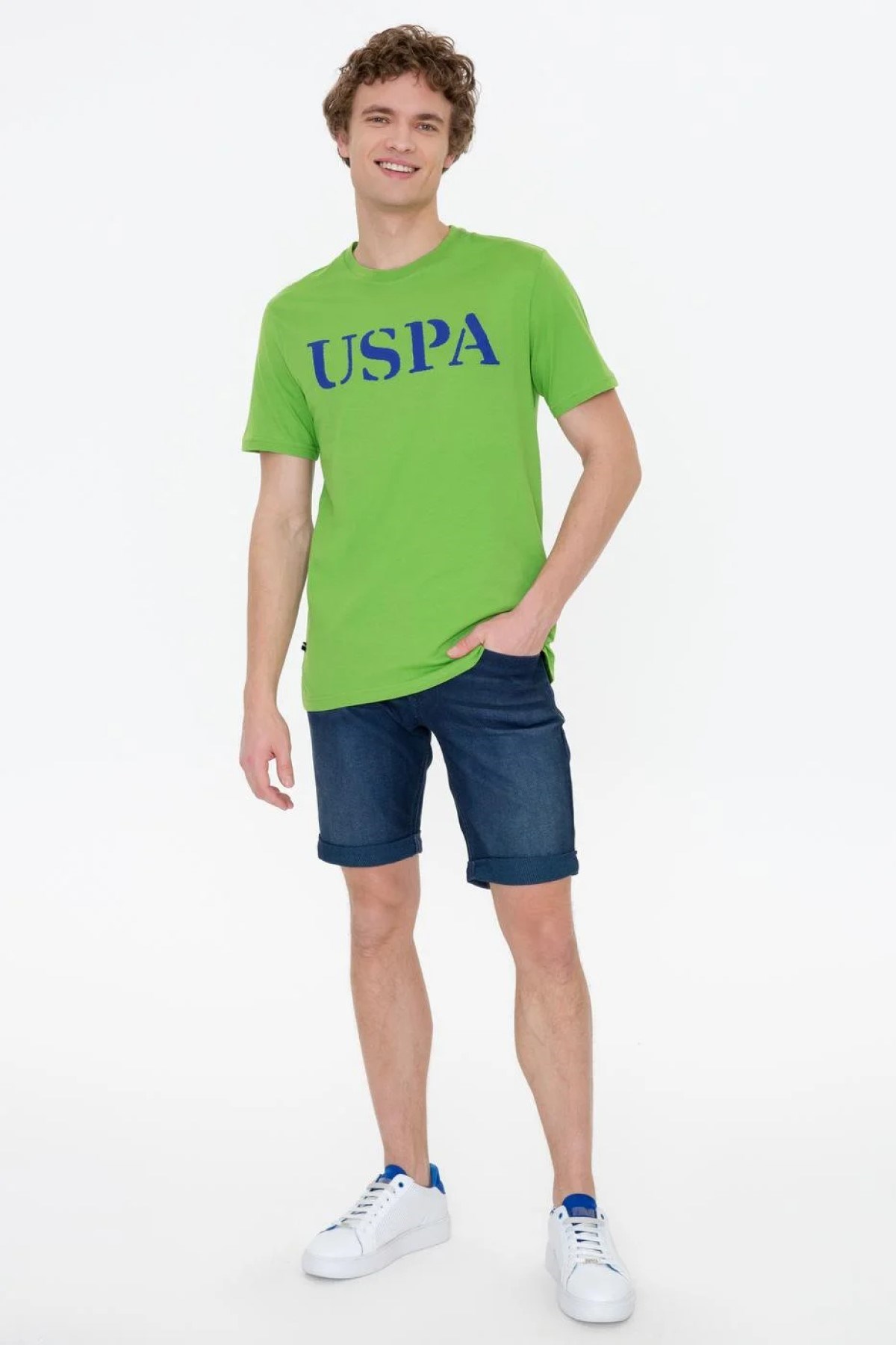 US Polo Assn Erkek T-Shirt G081SZ011-1350567 Yesıl