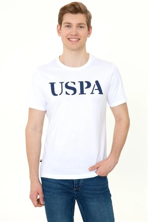 US Polo Assn Erkek T-Shirt G081SZ011-1350567 Beyaz