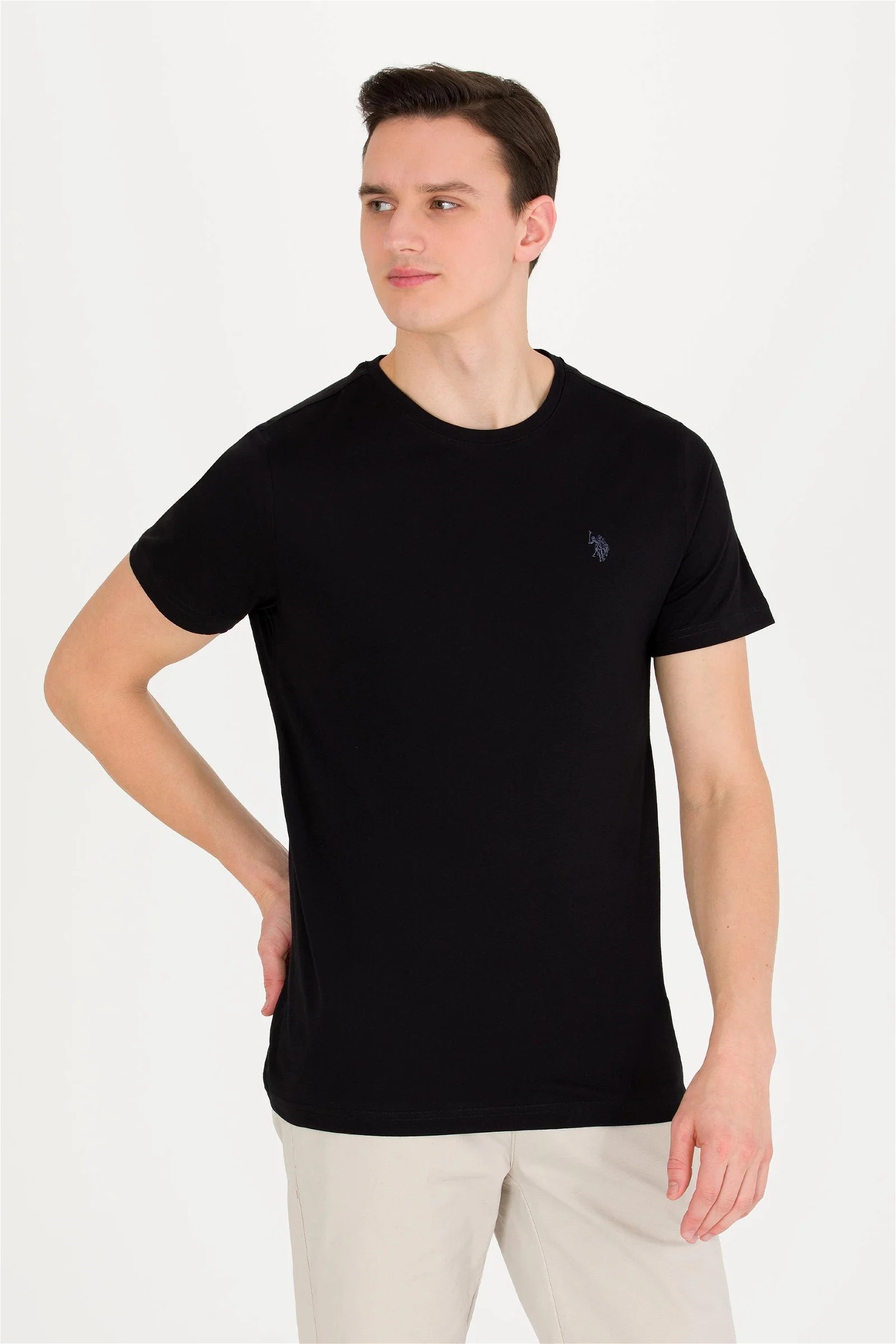 US Polo Assn Erkek T-Shirt G081SZ011-1571032 Sıyah