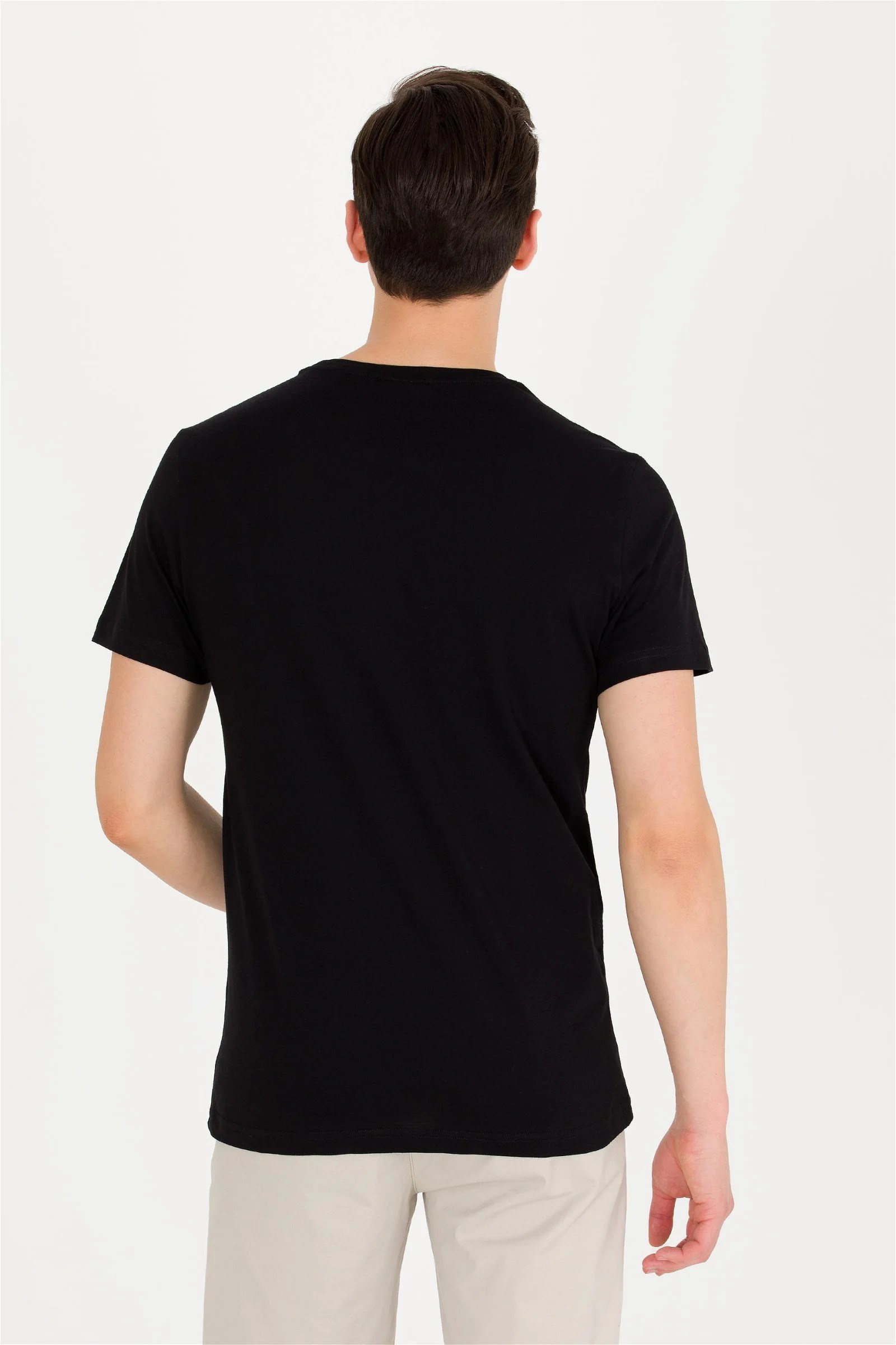 US Polo Assn Erkek T-Shirt G081SZ011-1571032 Sıyah